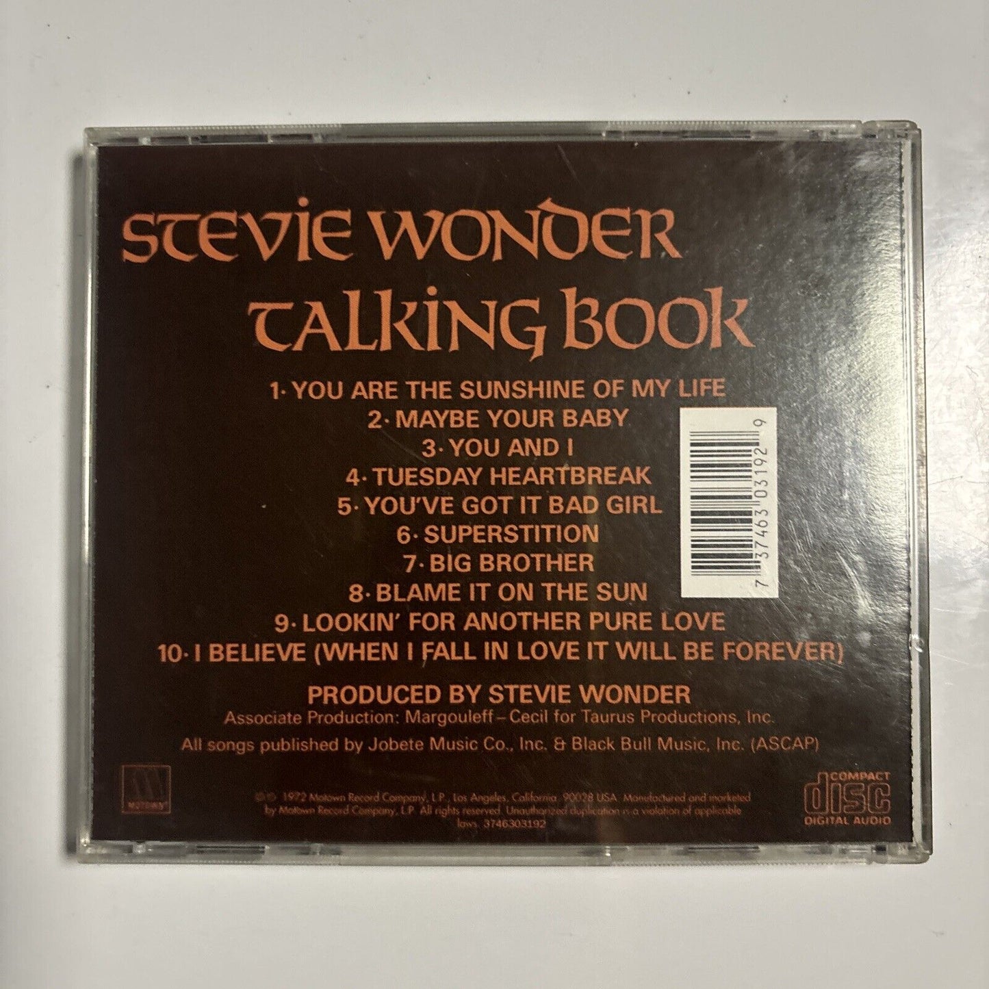 Stevie Wonder - Talking Book (CD, 1972) Motown 11666411