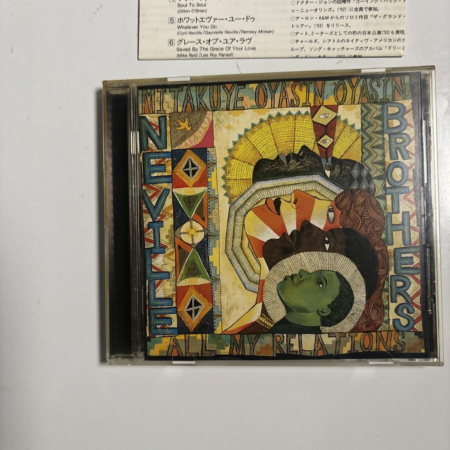 The Neville Brothers - Mitakuye Oyasin Oyasin (CD, 1996) Japan POCM-1159