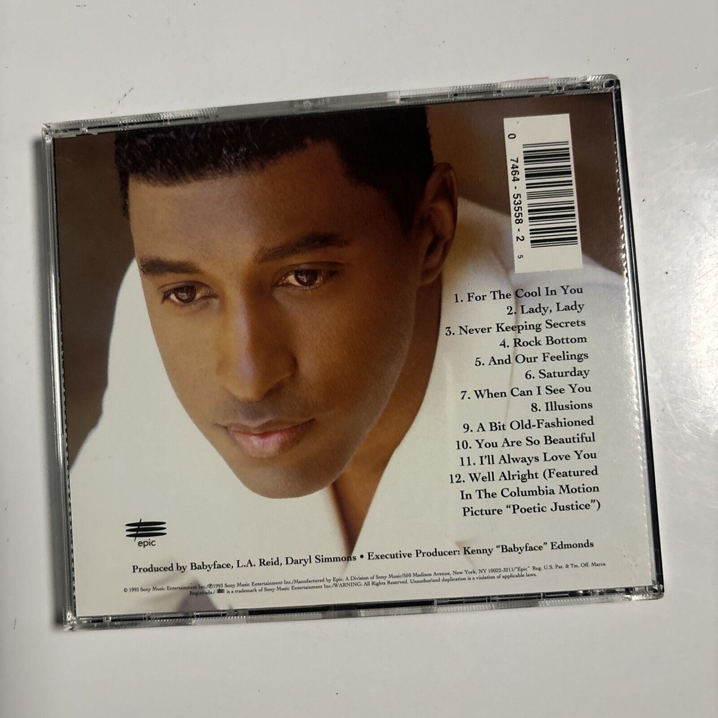 Babyface - For The Cool In You (CD, 1993) EK 53558