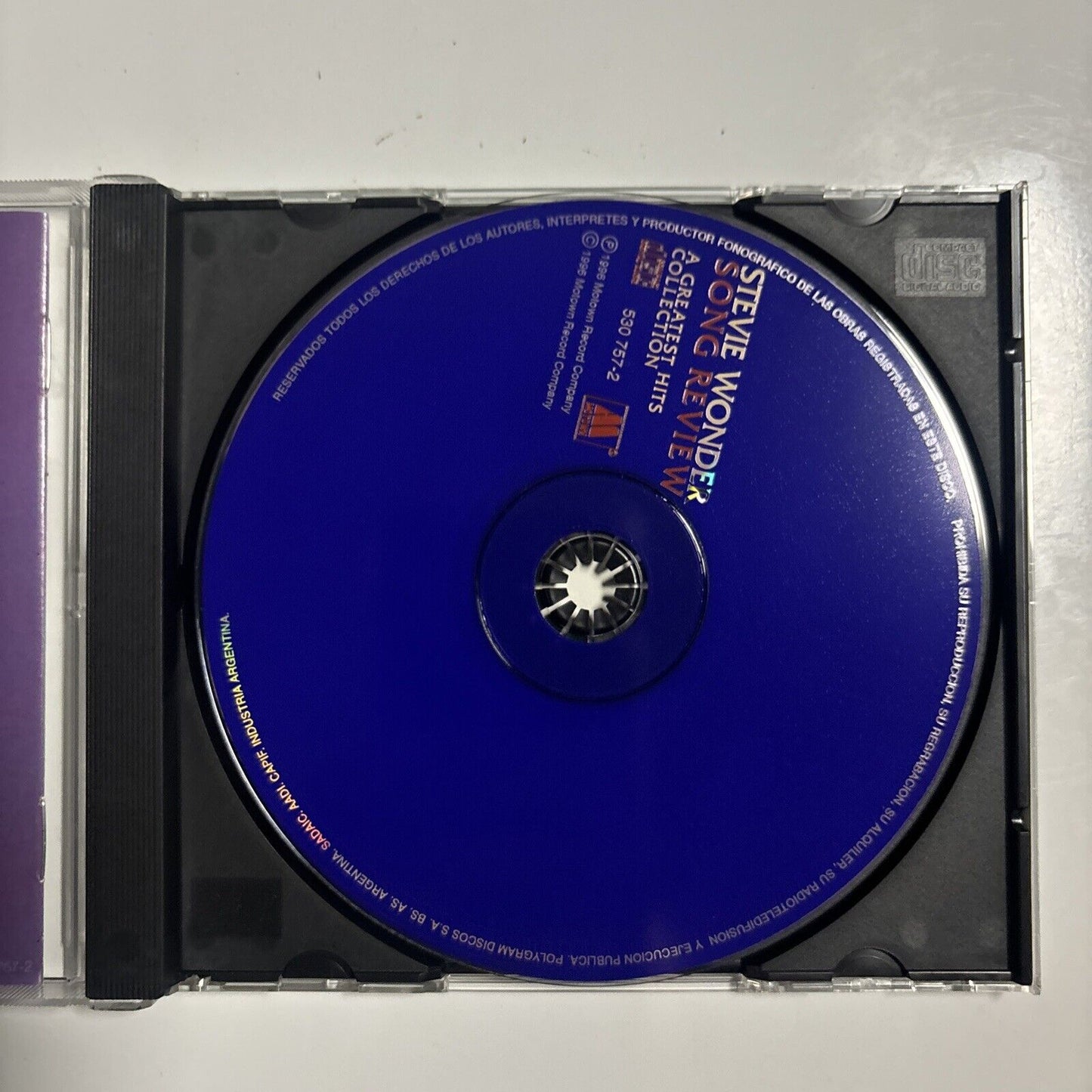 Stevie Wonder - Song Review: a Greatest Hits Collection (CD, 1996) 412710