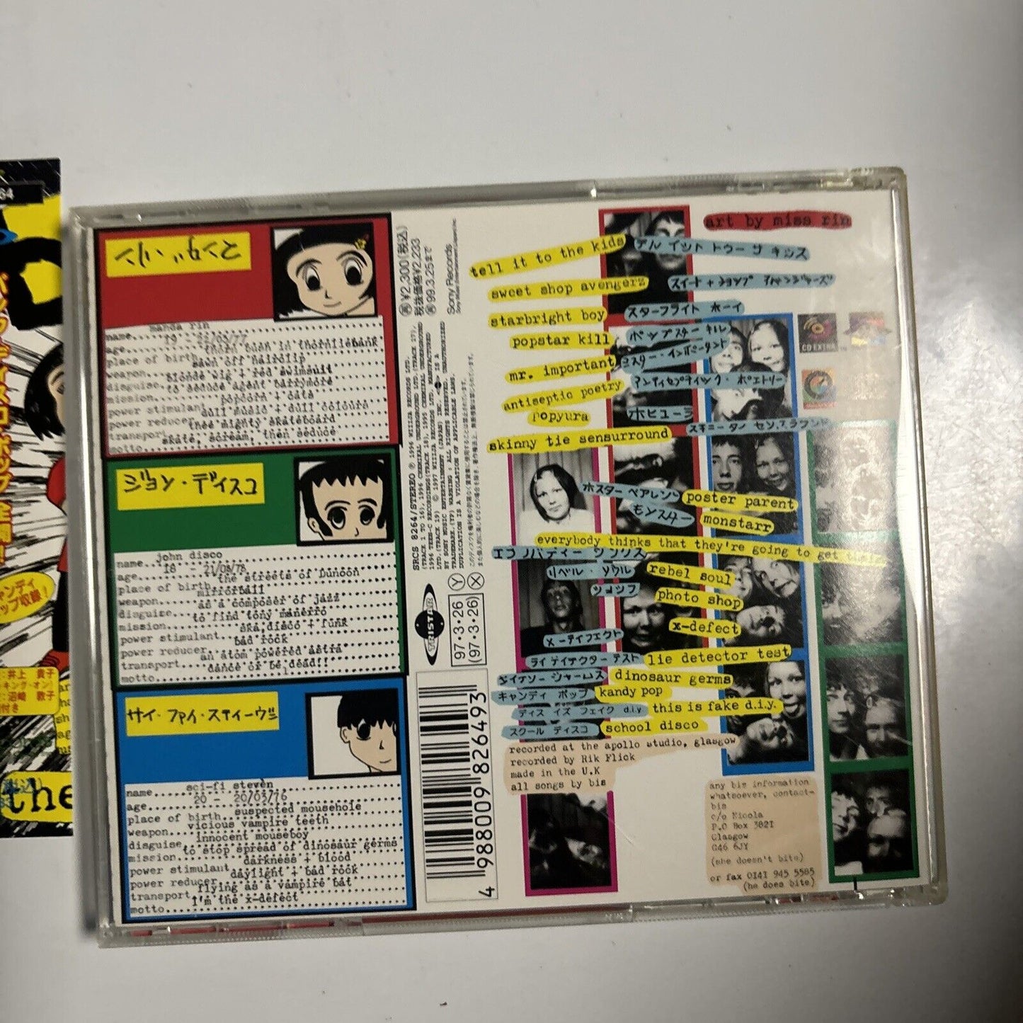 Bis - The New Transistor Heroes (CD, 1997) Japan SRC-8264 Obi