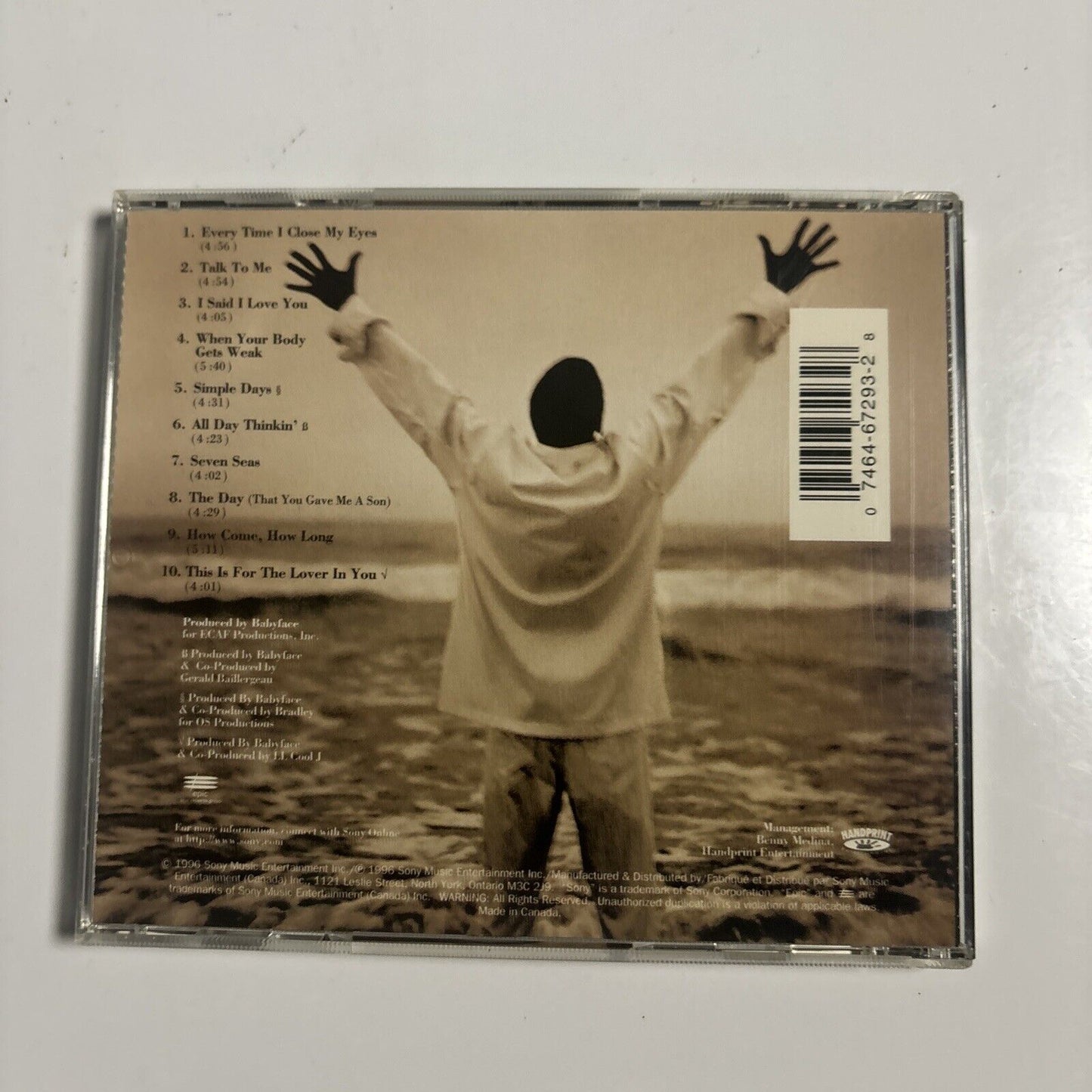 Babyface - The Day (CD, 1996) EK 67293