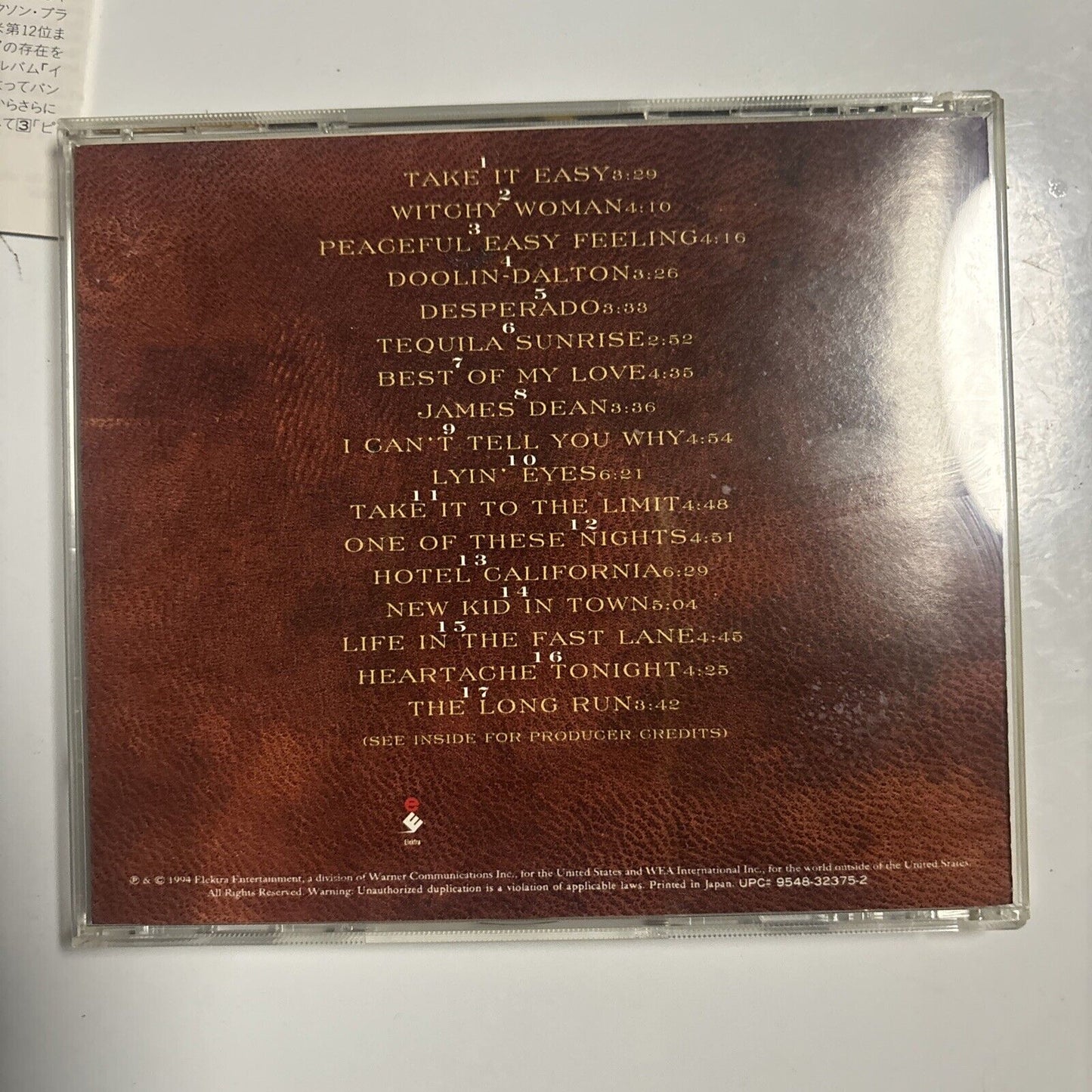Eagles - The Very Best Of The Eagles (CD, 1994) Japan wpcr-82
