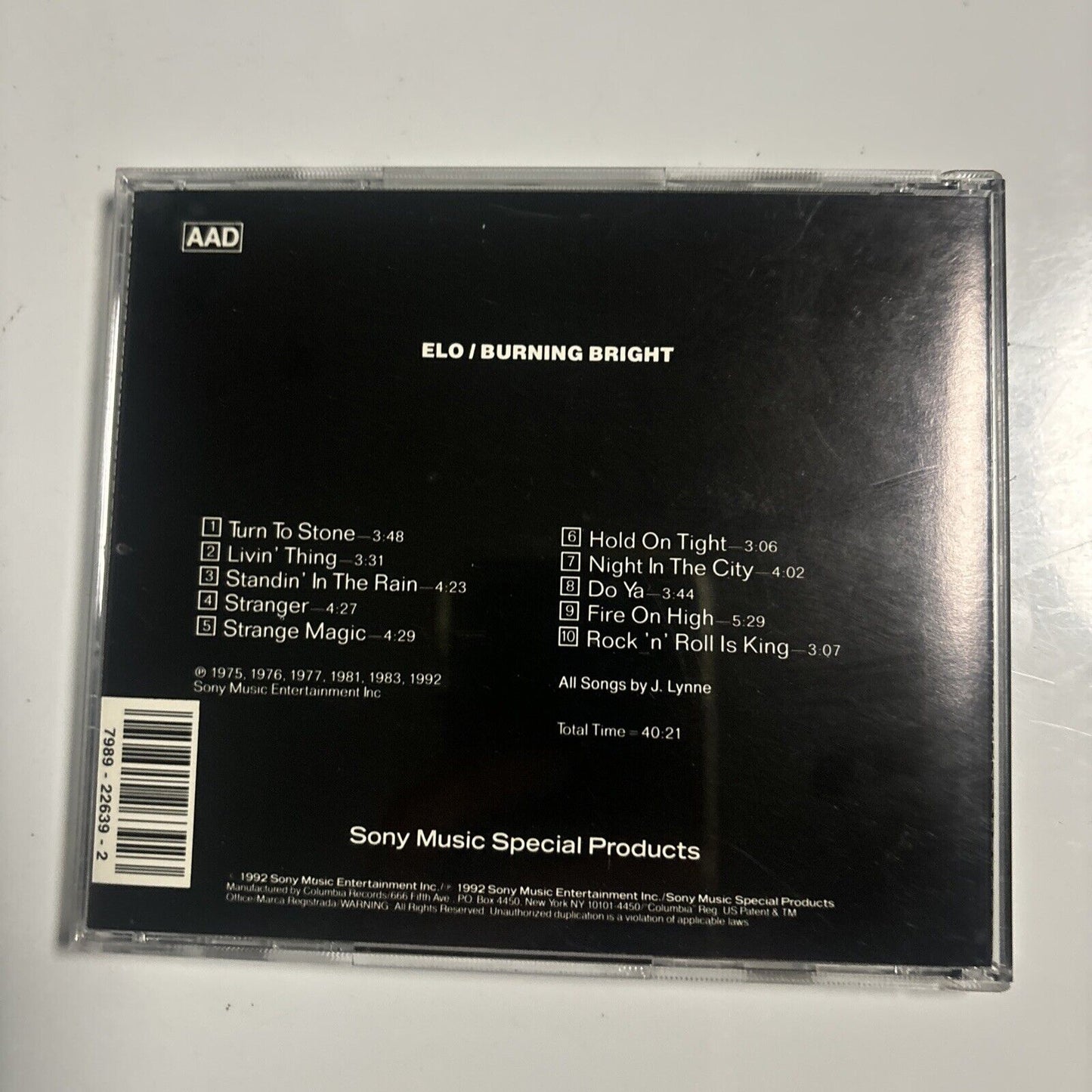 Electric Light Orchestra - Burning Bright (CD, 1992) A 22639