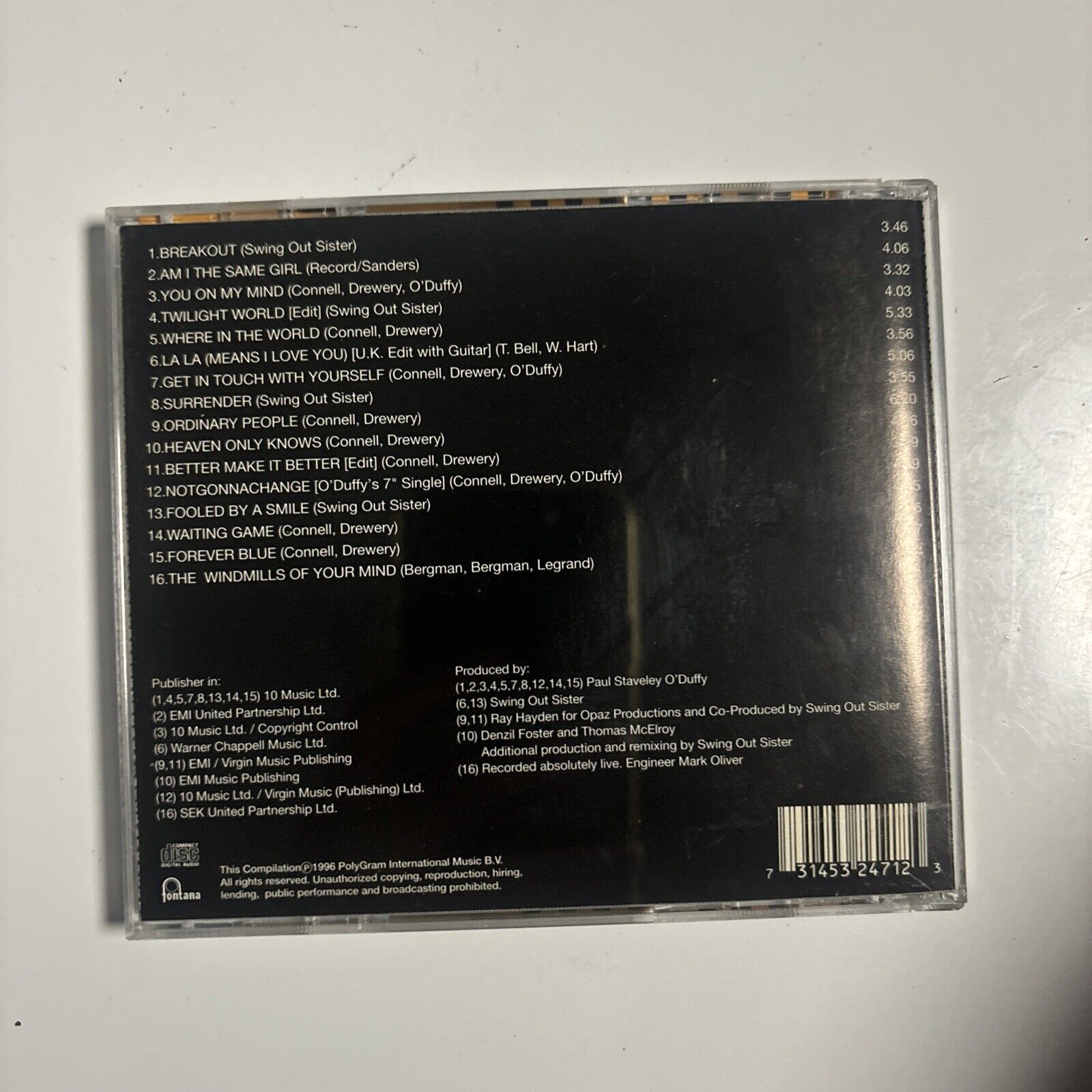Swing out sister the best of swing out sister cd 1996 532471 2