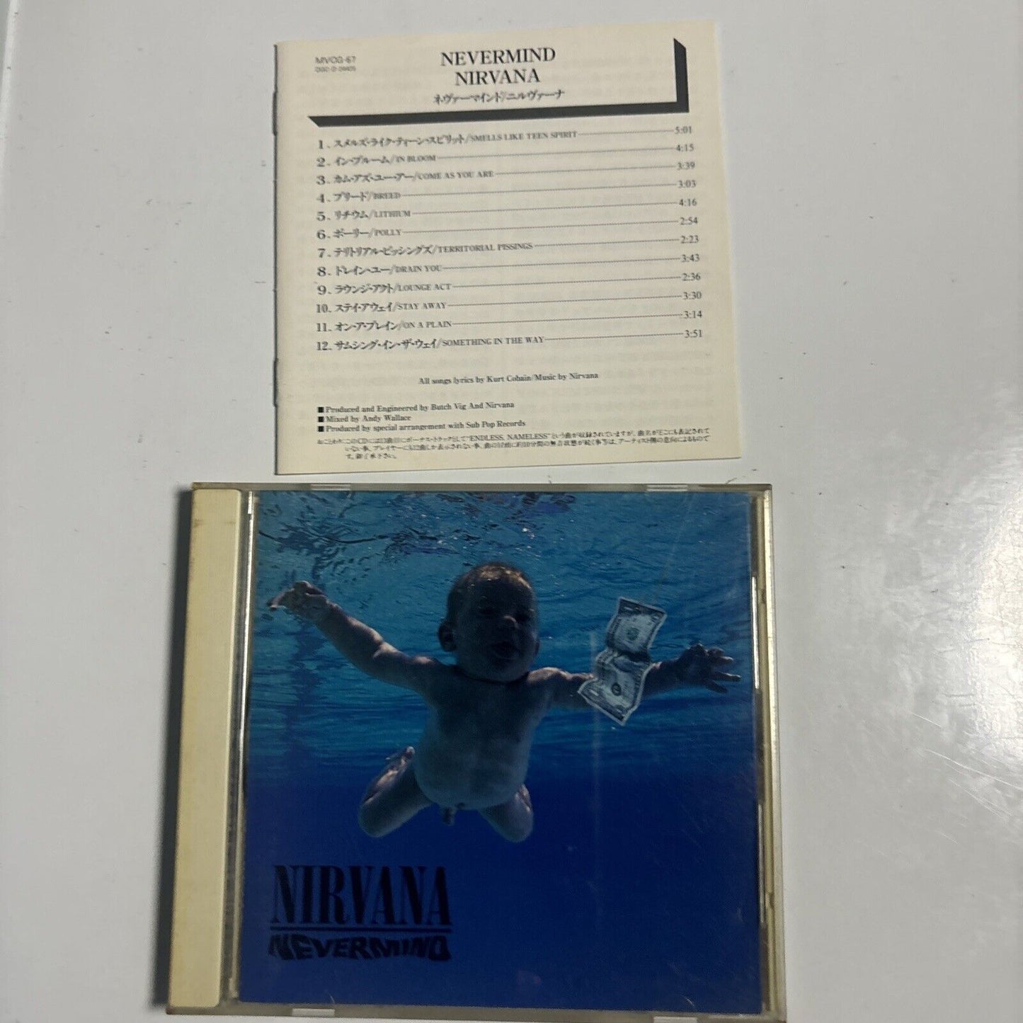 Nirvana - Nevermind (CD, 1991) Japan MVC6-67