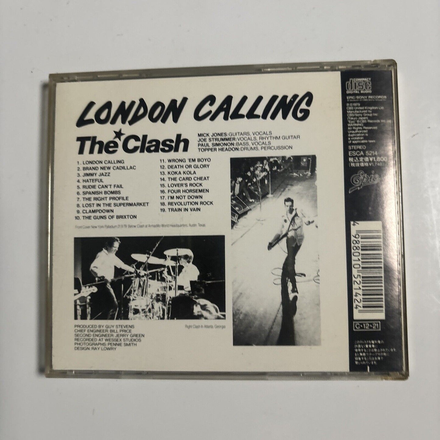 The Clash - London Calling (CD, 1990) Japan ESCA-5214