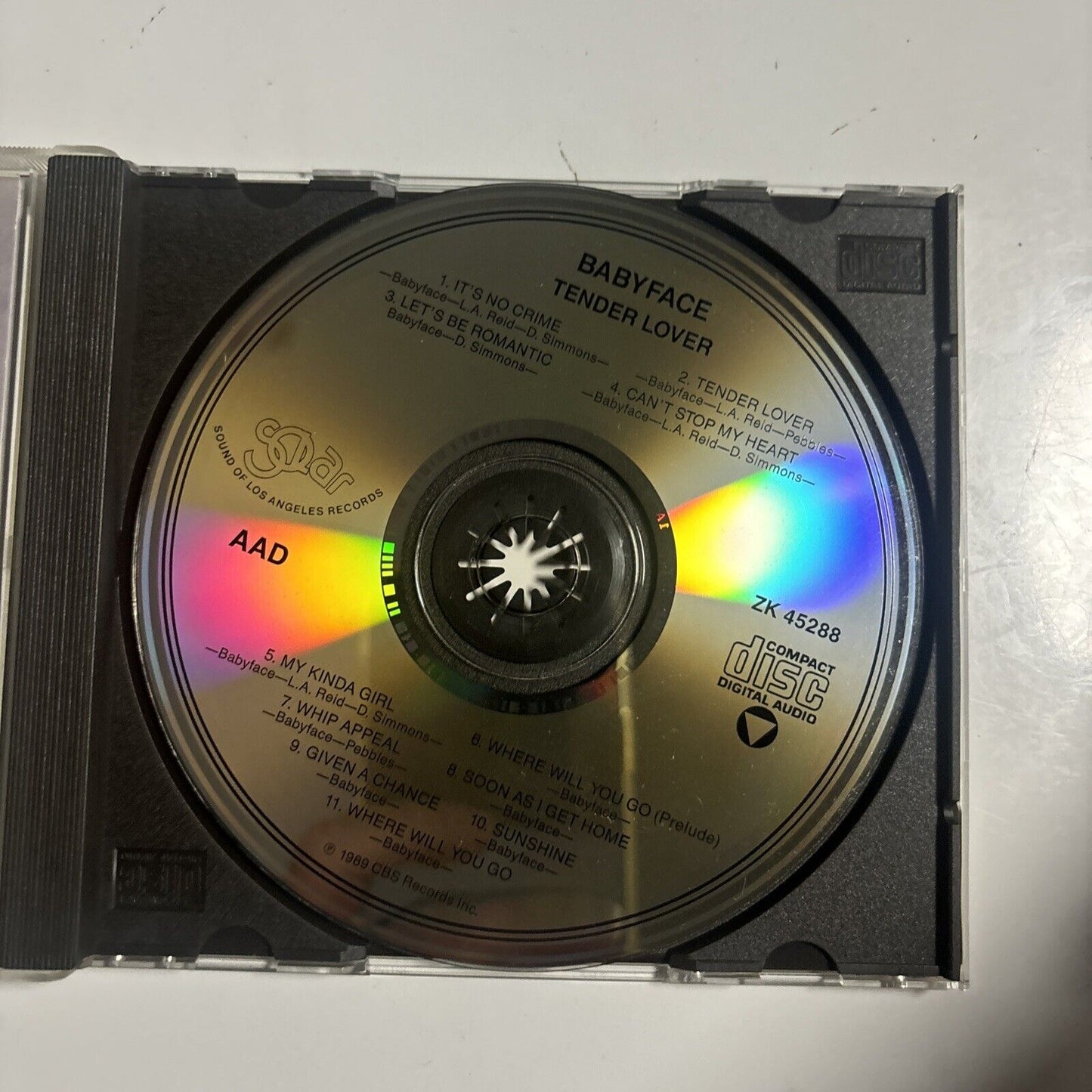 Babyface - Tender Lover (CD, 1989) ZK 45288