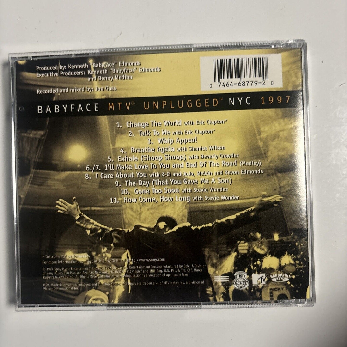 Babyface - MTV Unplugged NYC 1997 (CD, 1997) EK 68779 Funk/Soul