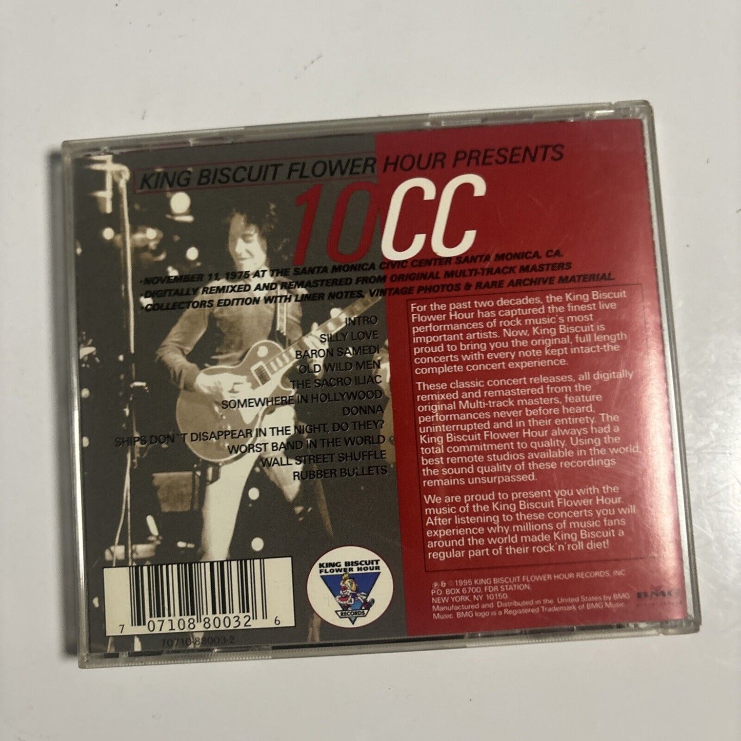 10cc - King Biscuit Flower Hour Presents 10cc In Concert (CD, 1995) KBFR-1995