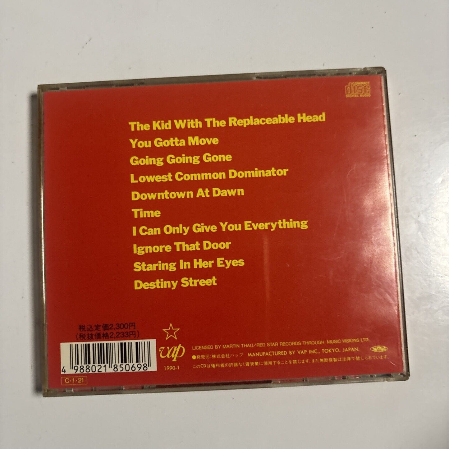 Richard Hell And The Voidoids - Destiny Street (CD, 1990) Japan VPCK 85069