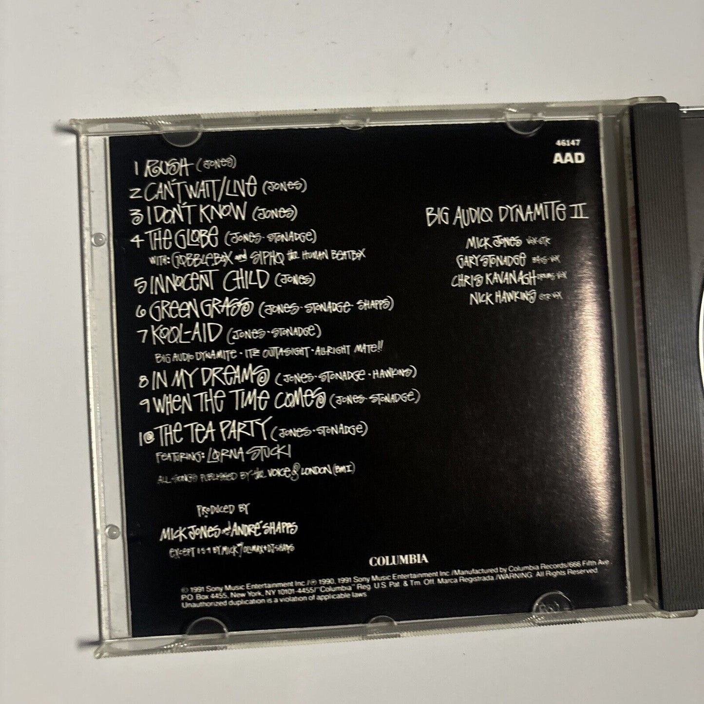 Big Audio Dynamite II - The Globe (CD, 1991) CK 46147