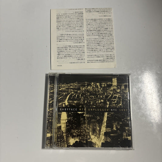 Babyface - MTV Unplugged NYC 1997 (CD, 1997) Japan srcs-8533