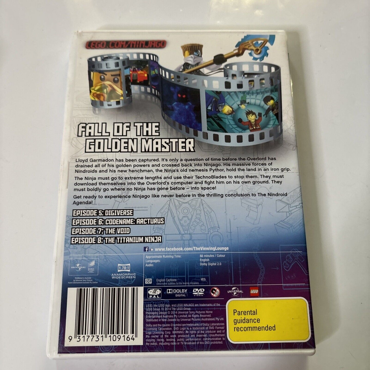Lego Ninjago - Masters of Spinjitzu : Series 3 : Vol 2 (DVD, 2011) Region 4 & 2
