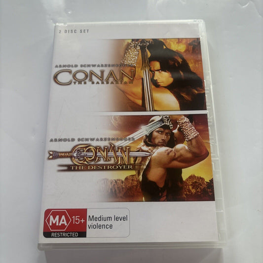 Conan The Barbarian / Conan The Destroyer (DVD, 1981) Arnold Schwarzenegger