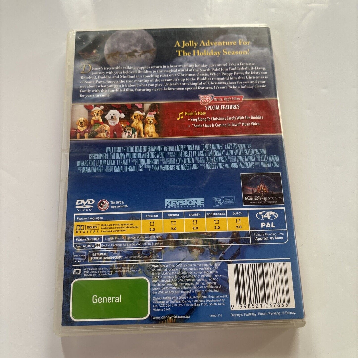Santa Buddies (DVD, 2009) Christopher Lloyd Region 4