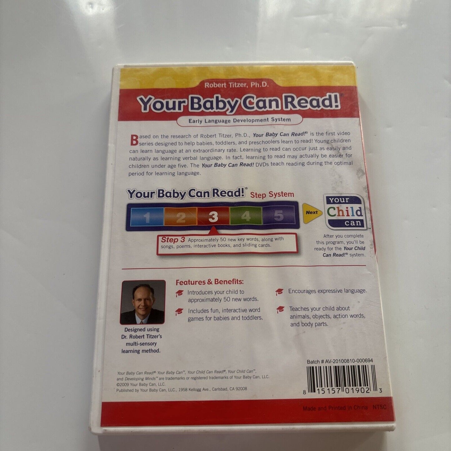 Your Baby Can Read! Vol 3 (DVD) Robert Titzer Early Language Development System