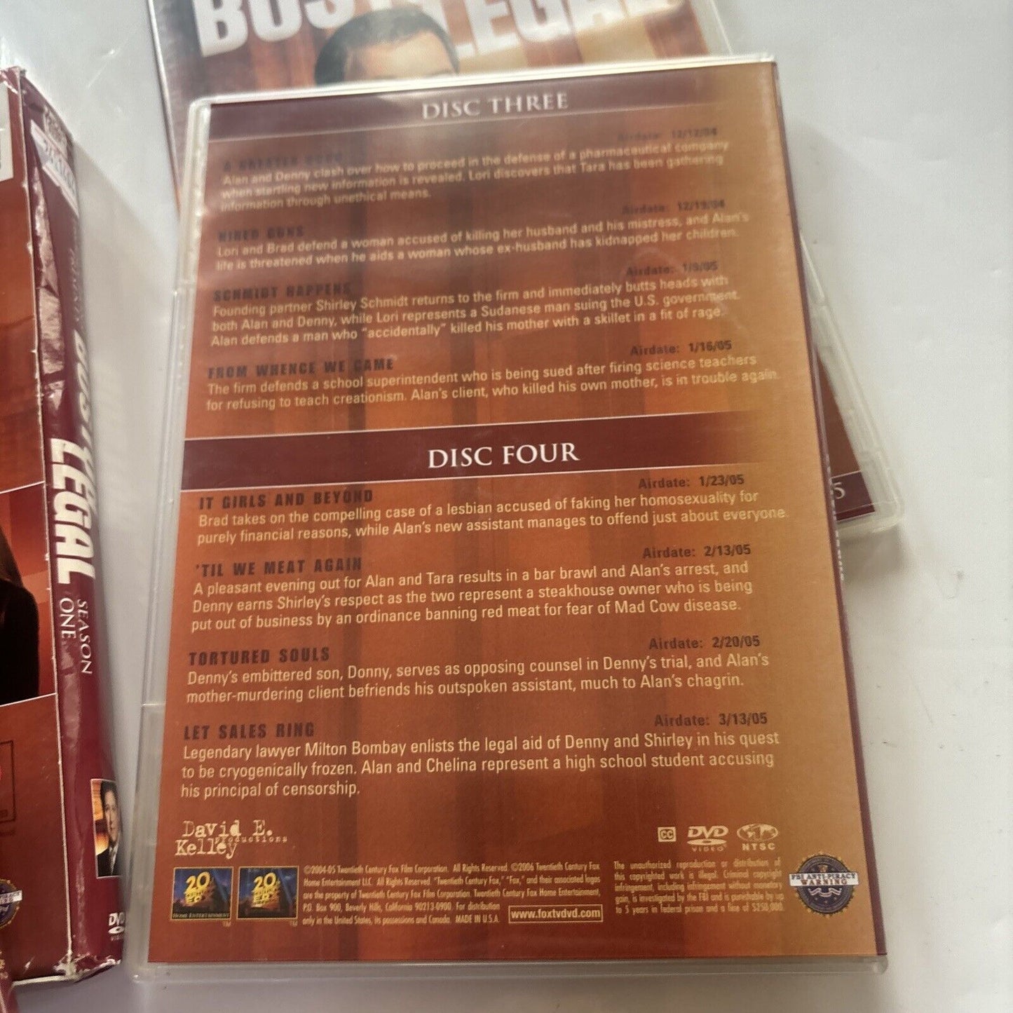 Boston Legal - Season One (DVD, 2006, 5-Disc) William Shatner Region 1