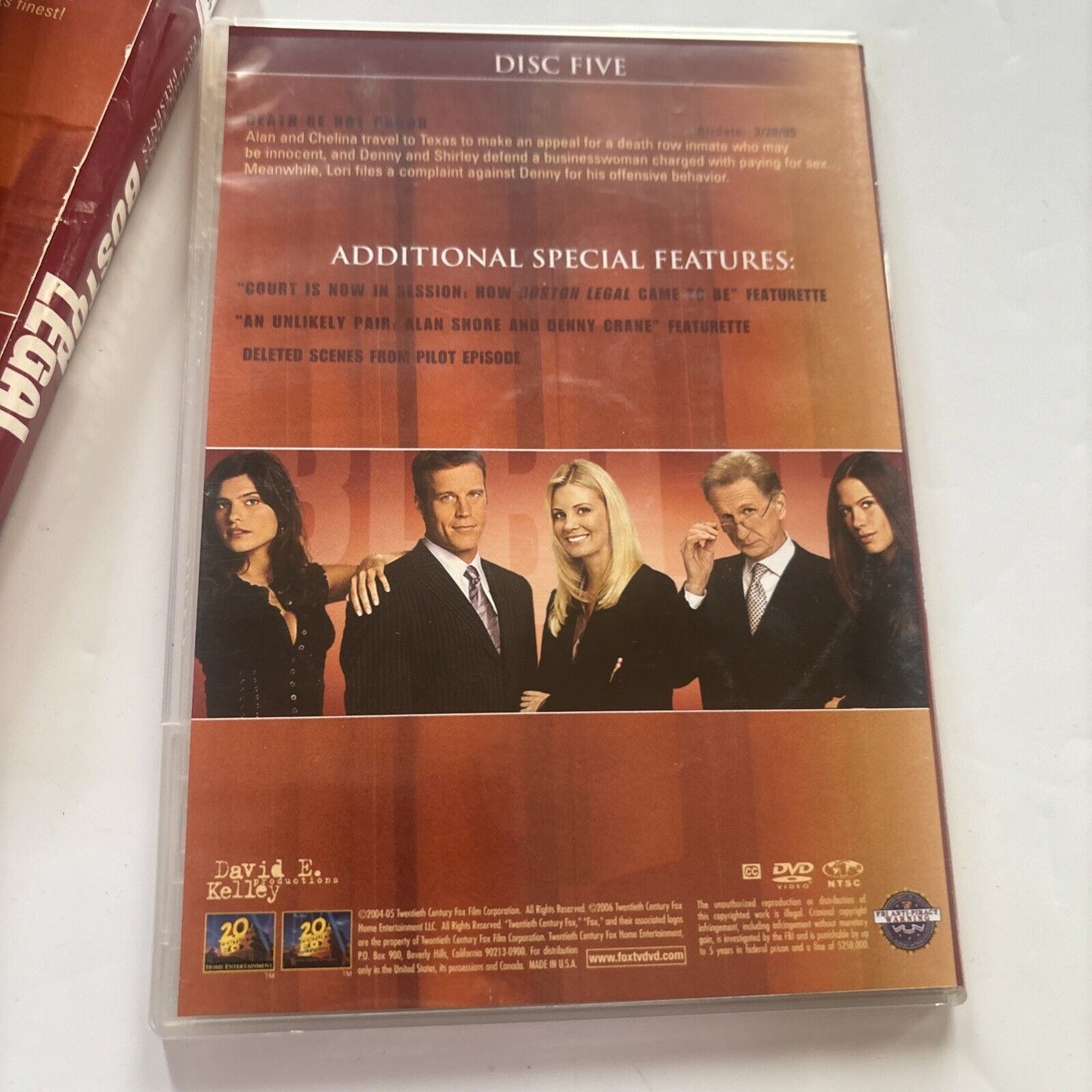 Boston Legal - Season One (DVD, 2006, 5-Disc) William Shatner Region 1