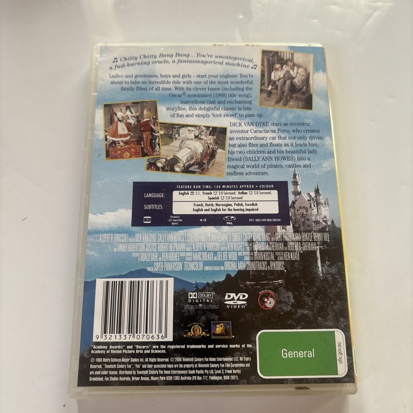 Chitty Chitty Bang Bang - Special Edition (DVD, 1968)  Dick Van Dyke Region 4