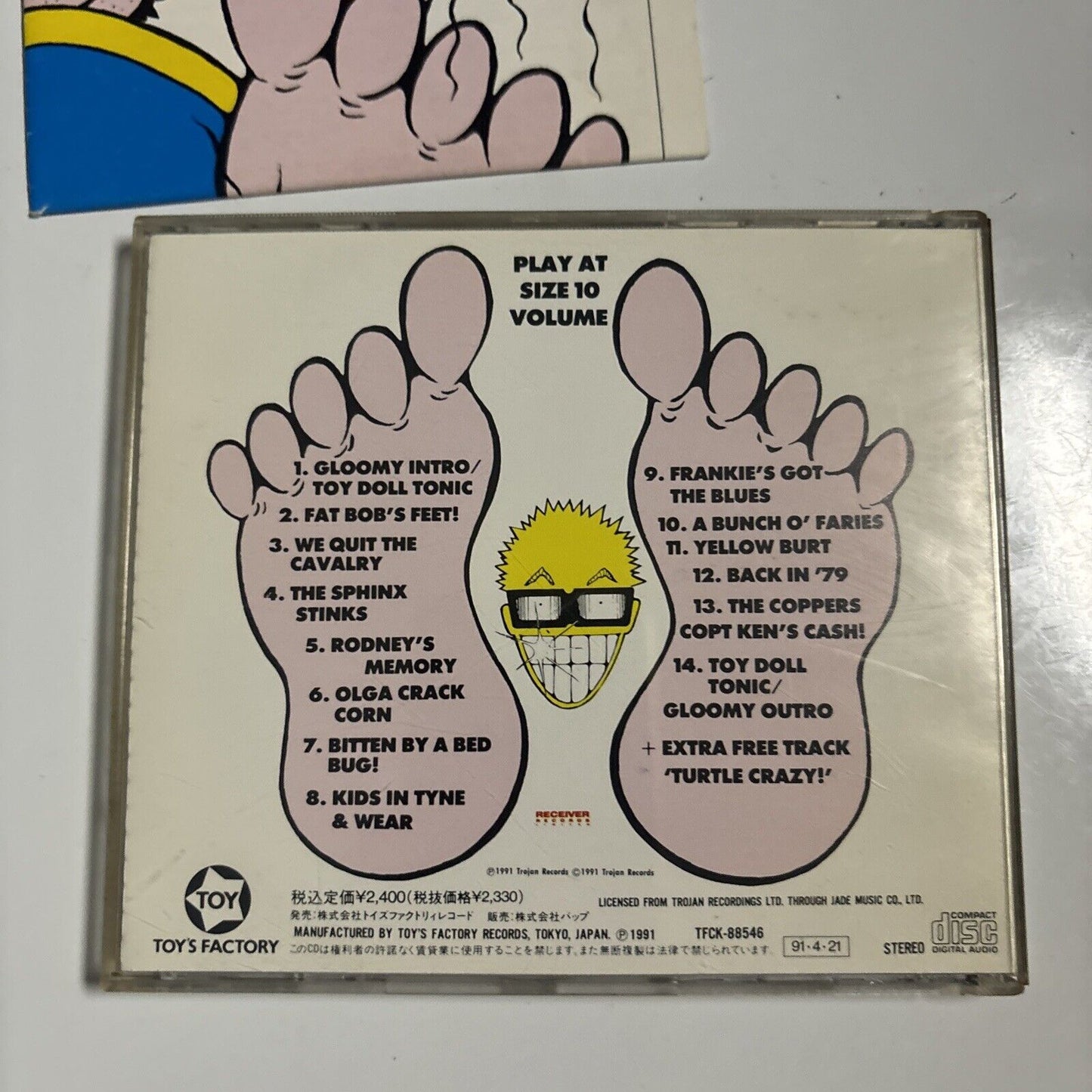 Toy Dolls - Fat Bob's Feet (CD, 1991) Japan TFCK-88546
