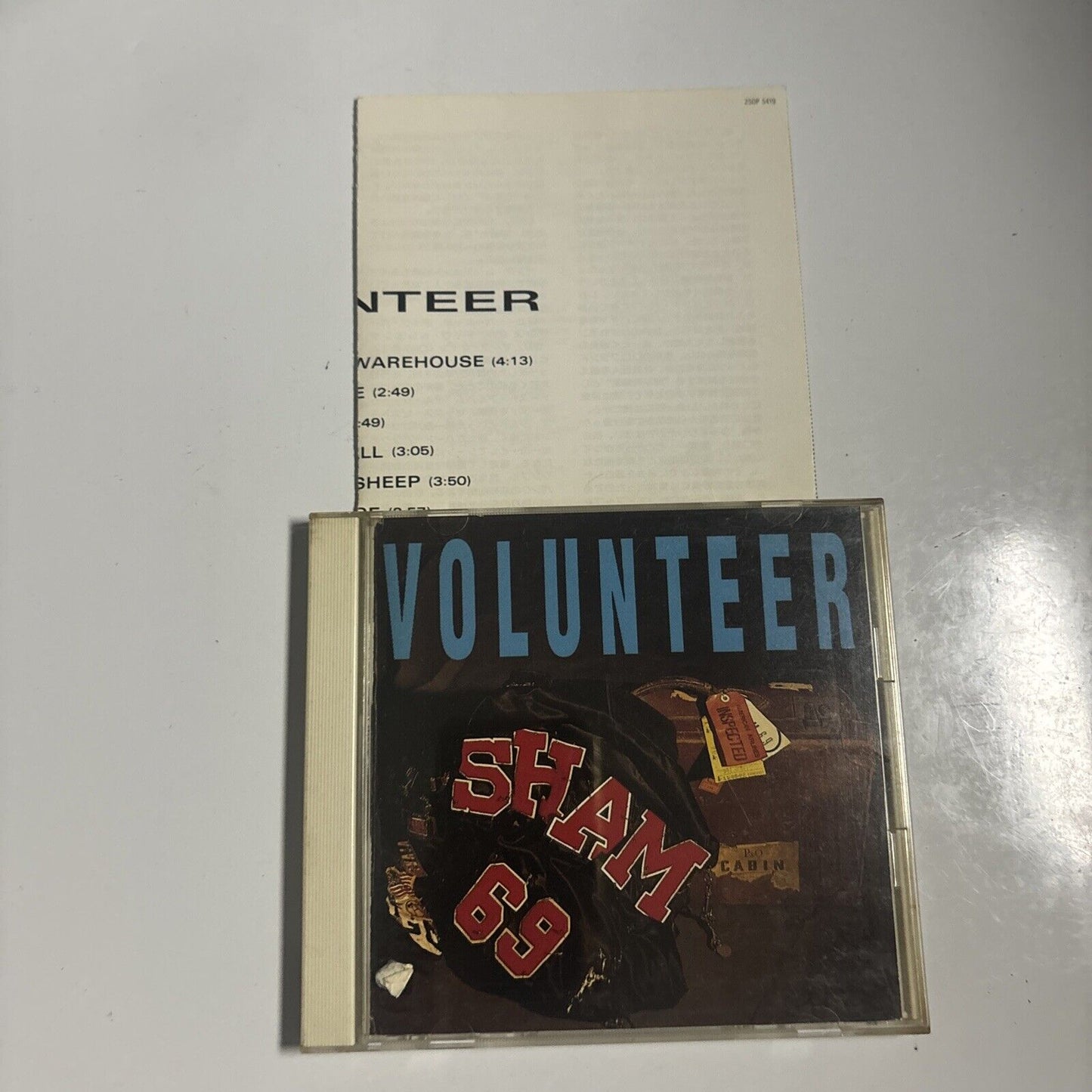 Sham 69 - Volunteer (CD, 1989) Japan CBS/Sony 25dp-5419
