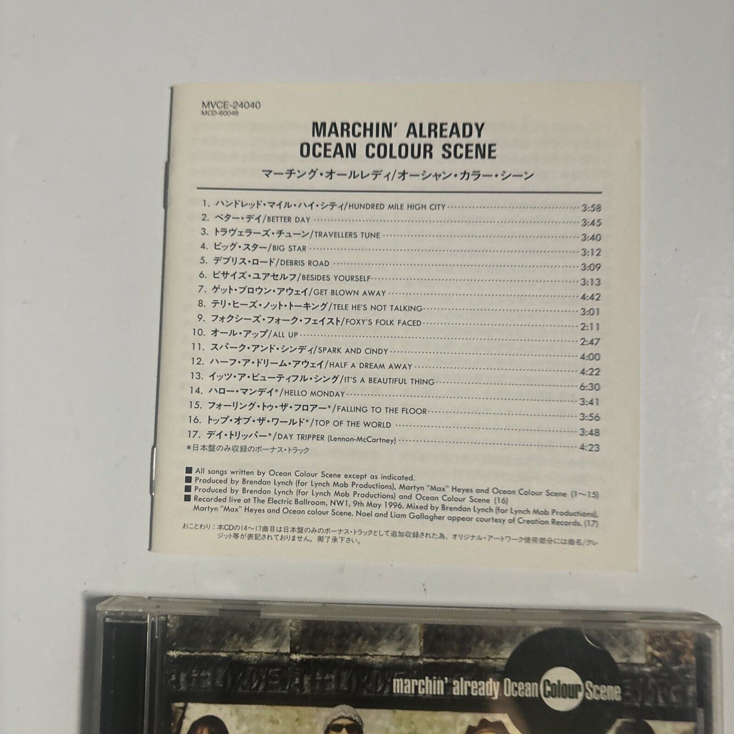 Ocean Colour Scene - Marchin' Already [Japan Bonus Track] (CD, 1997) MVCE-24040