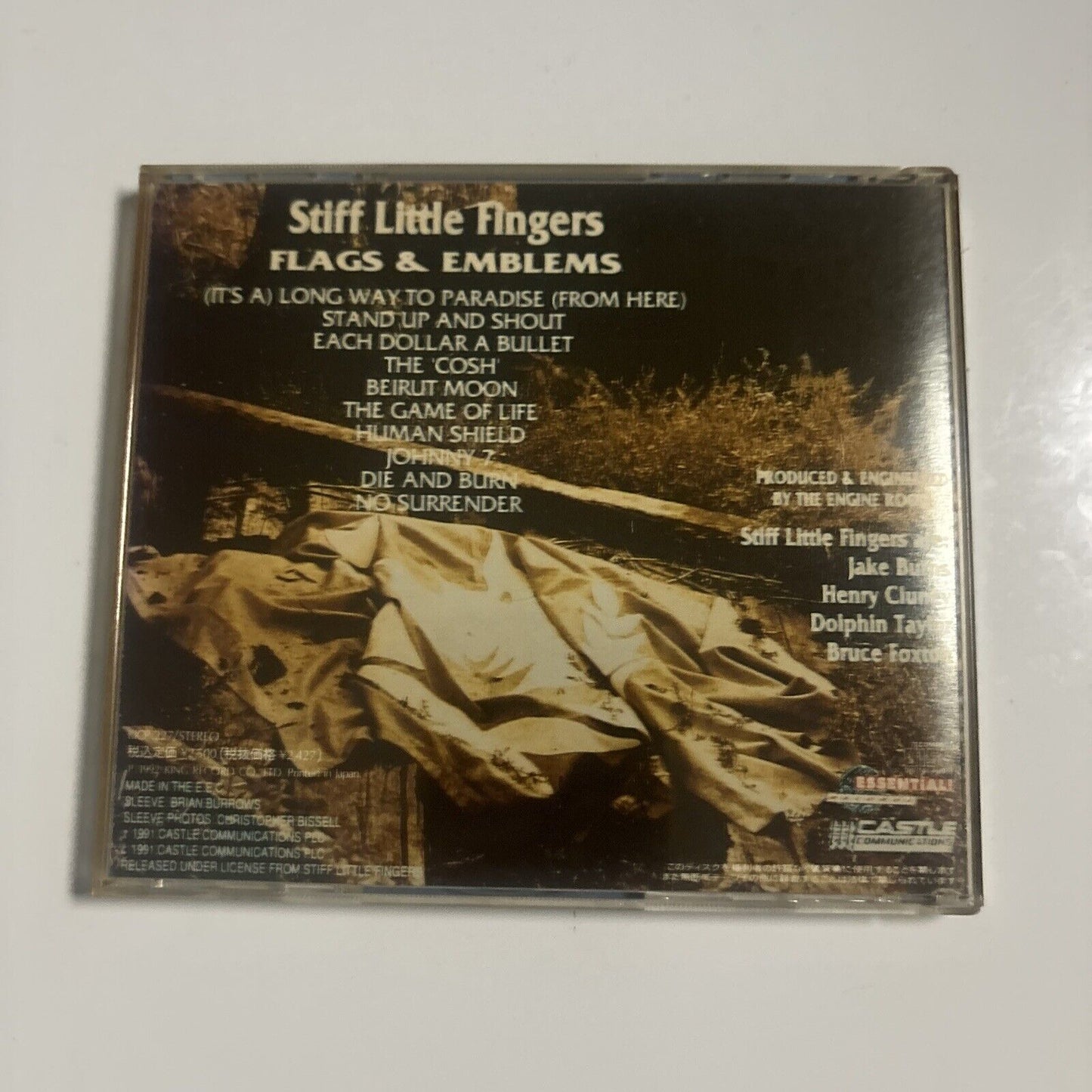 Stiff Little Fingers - Flags & Emblems (CD, 1992) Japan kicp-227