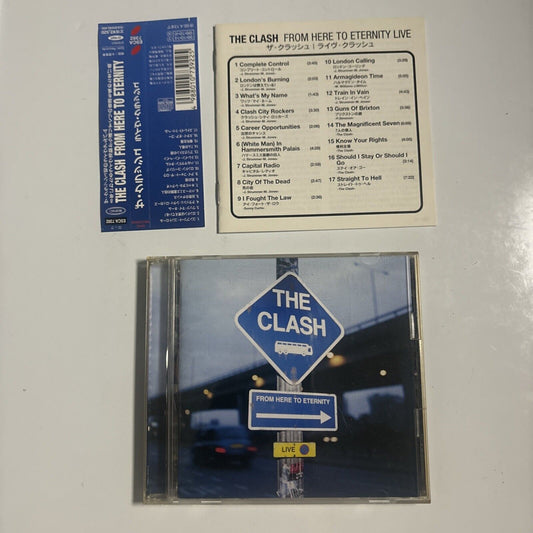 The Clash - From Here To Eternity - Live (CD, 1999) Japan ESCA-7392 Obi