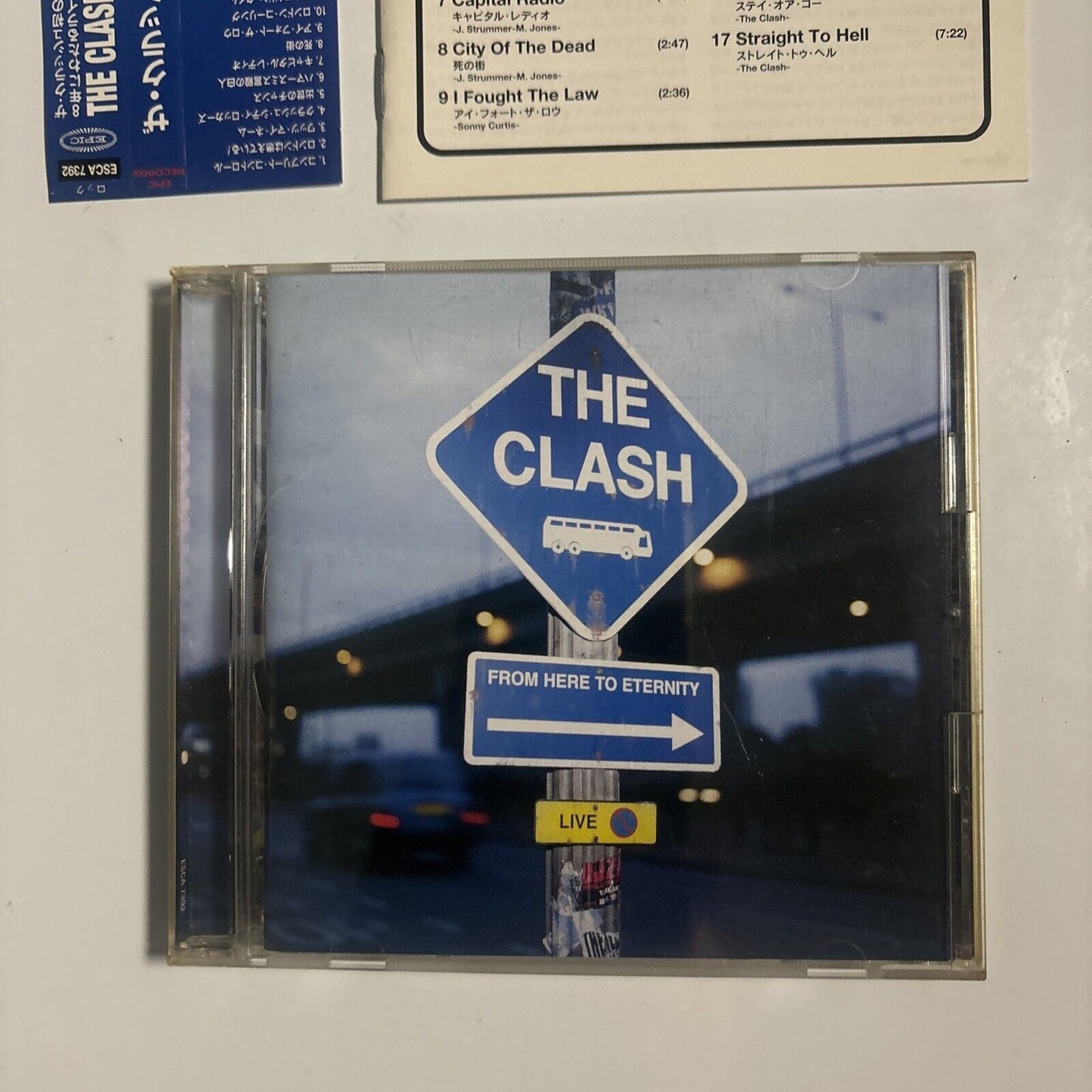 The Clash - From Here To Eternity - Live (CD, 1999) Japan ESCA-7392 Obi