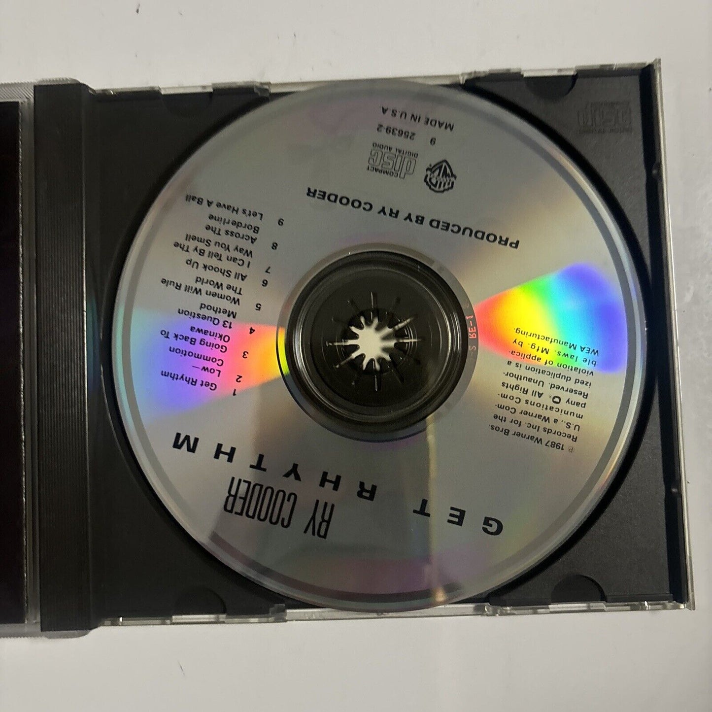 Ry Cooder - Get Rhythm (CD, 1987) Warner Bros. Records 925 639-2