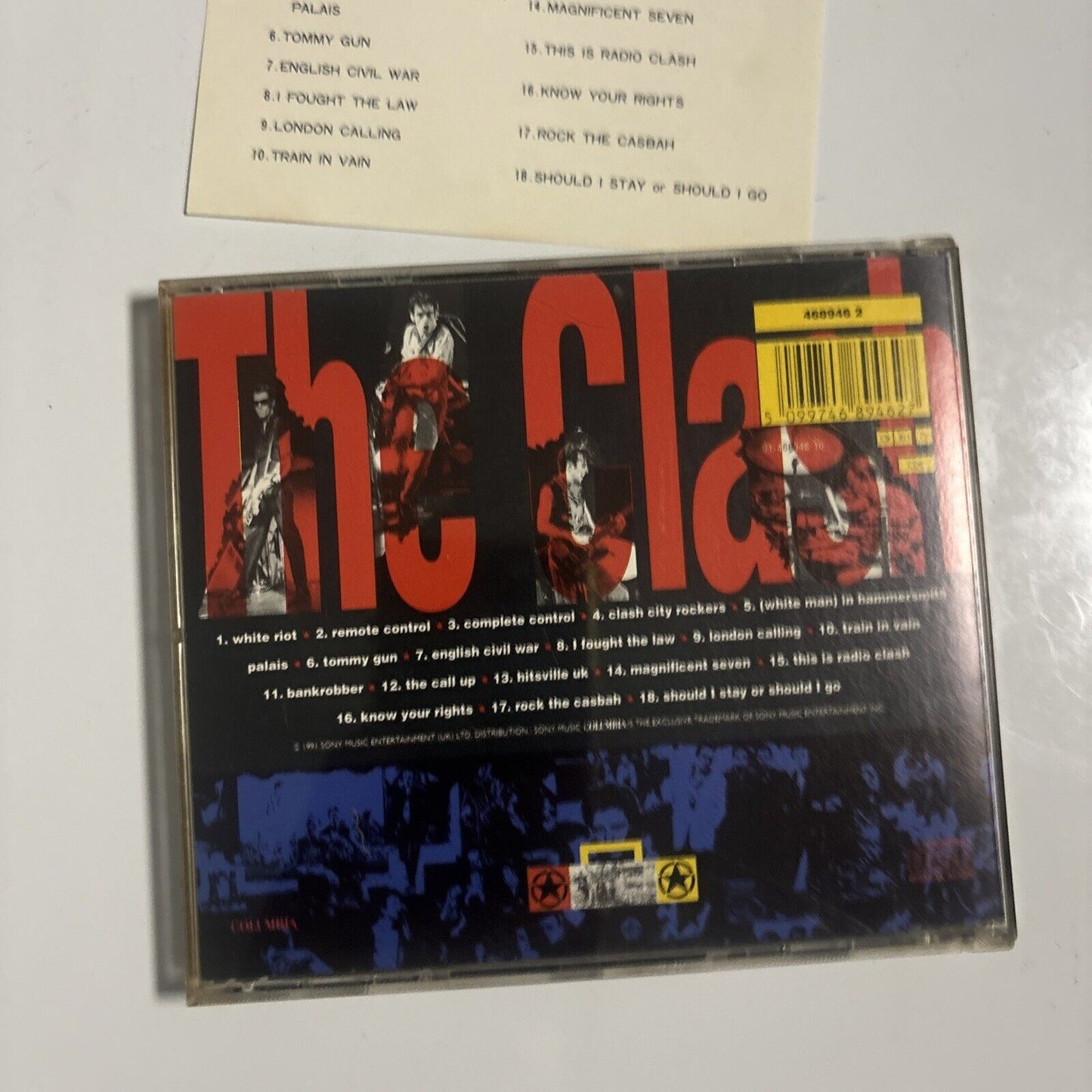 The Clash - The Singles (CD, 1991) Columbia 468946 2