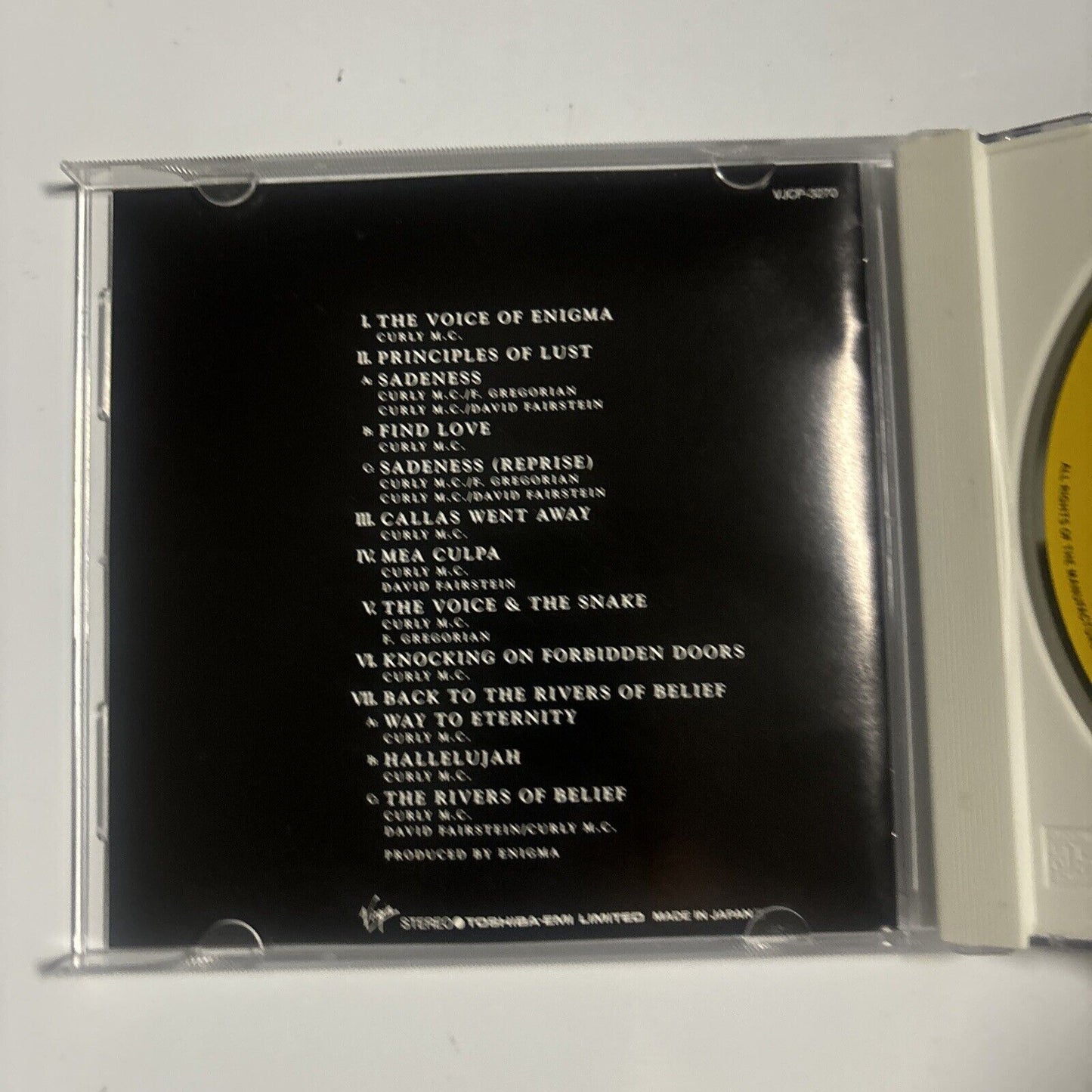 Enigma - MCMXC a.D. (CD, 1996) Japan vjcp-3270
