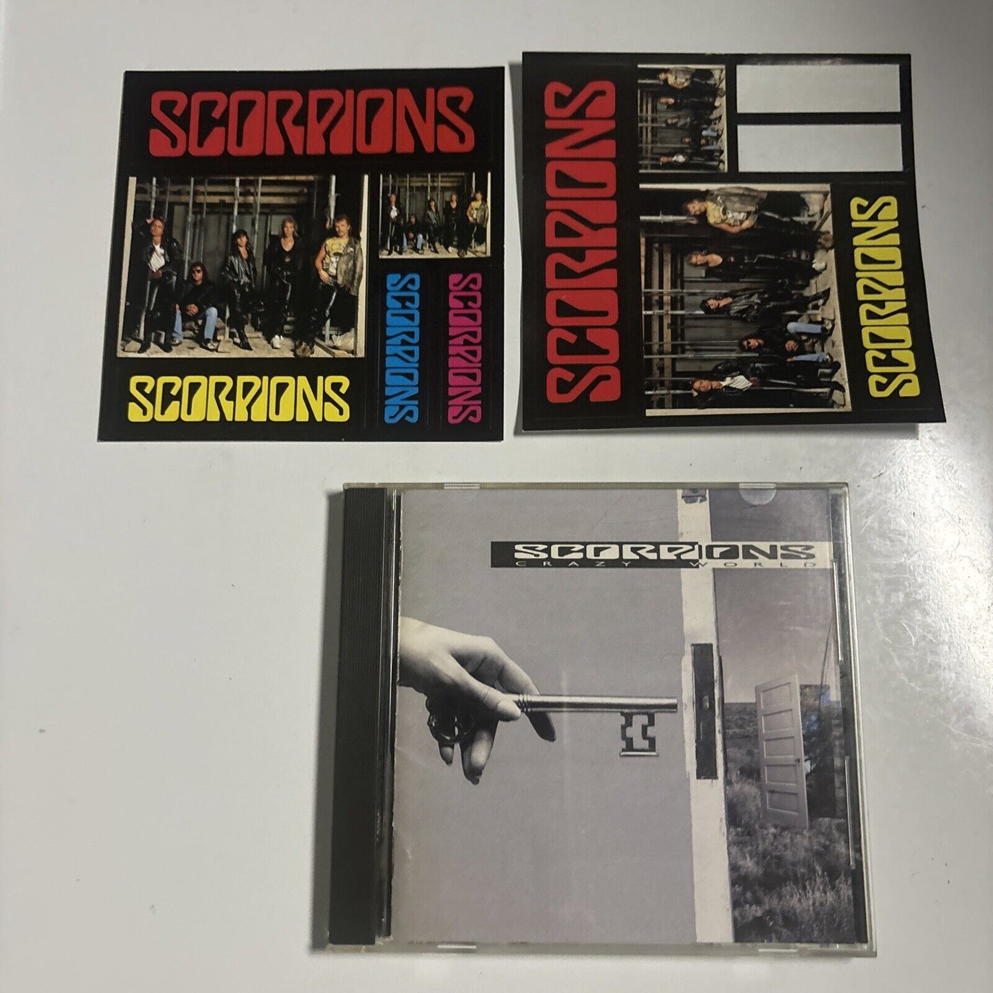 Scorpions - Crazy World (CD, 1990) Japan PHCR-1041 Stickers
