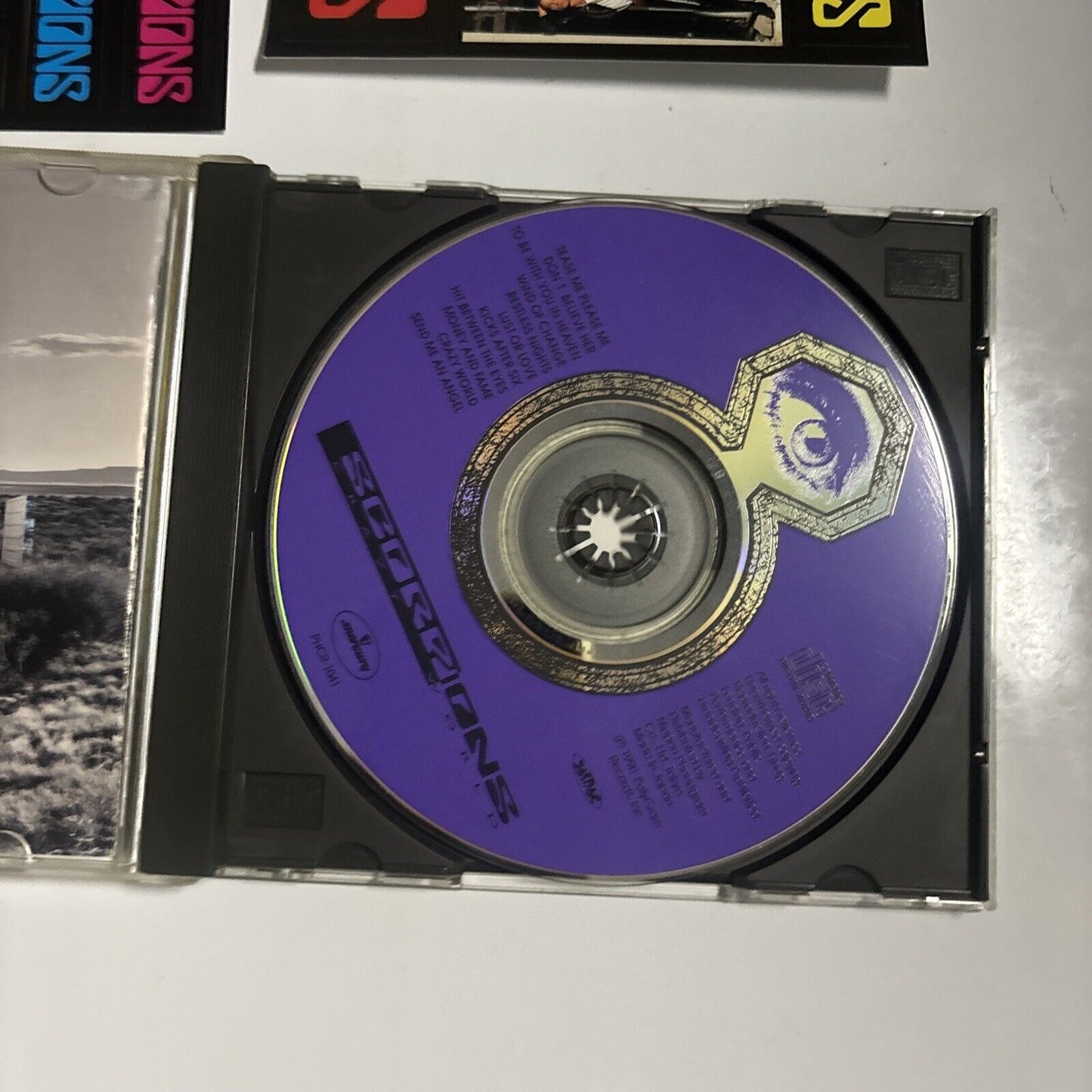 Scorpions - Crazy World (CD, 1990) Japan PHCR-1041 Stickers