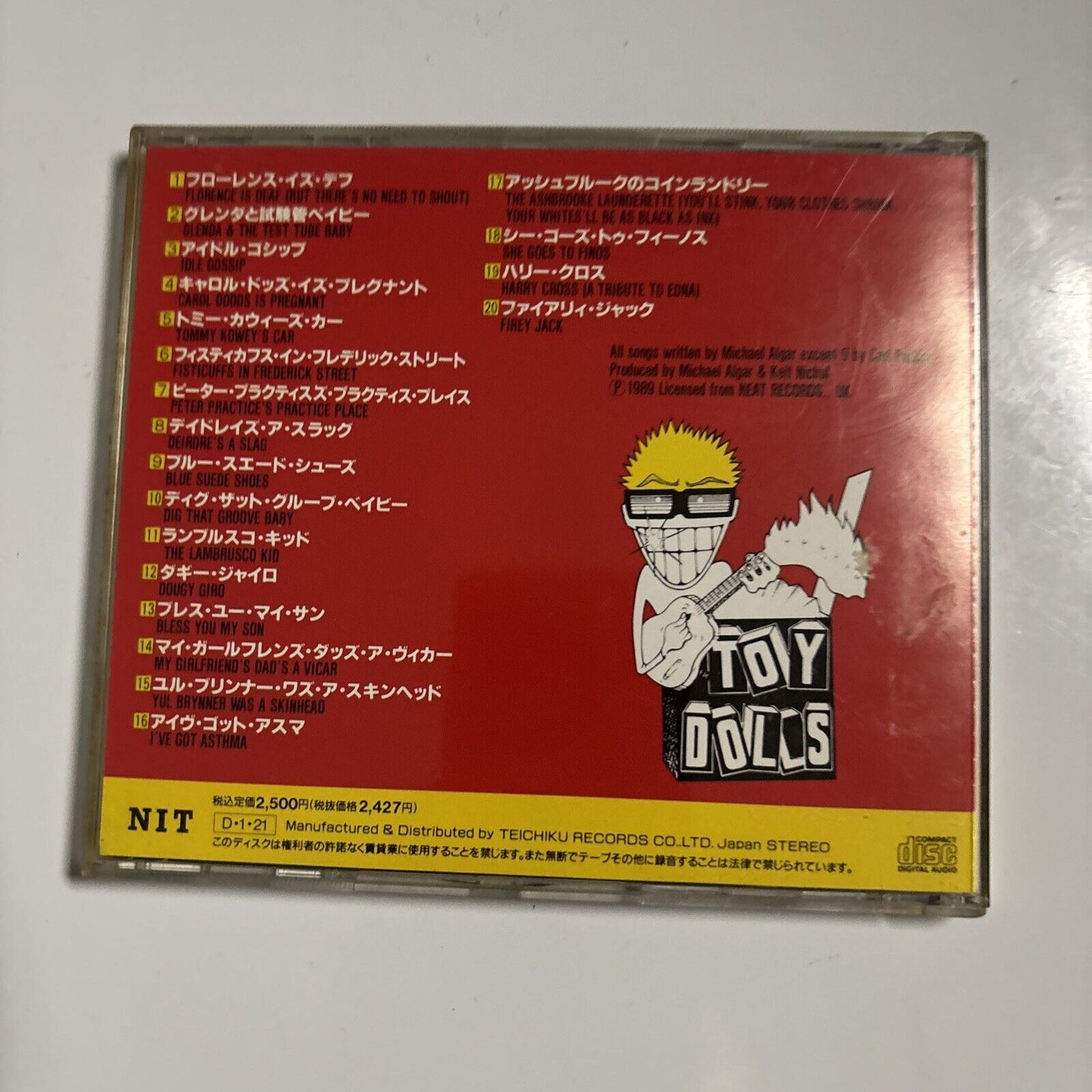 Toy Dolls - Ten Years Of Toys (CD, 1991) Japan tecp-25608