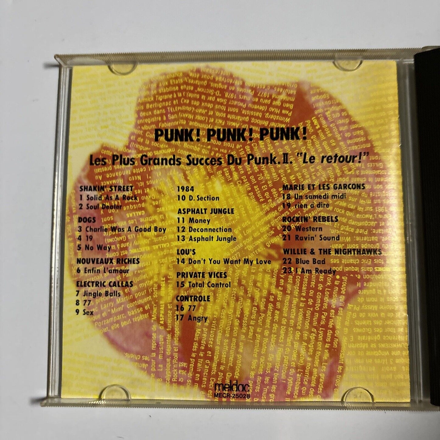Les Plus Grand Succès Du Punk II - "Le Retour!" (CD, 1993) Japan MECR-25028