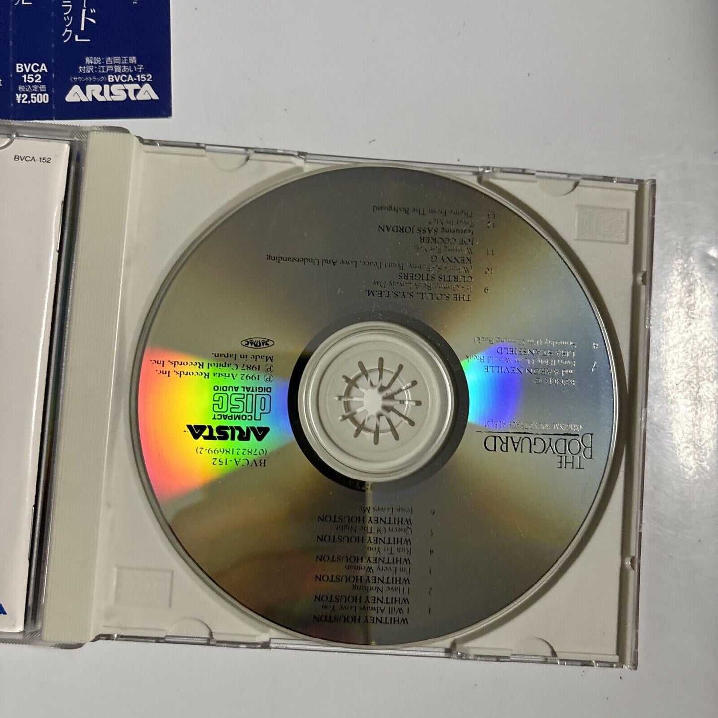 The Bodyguard (Original Soundtrack Album) (CD, 1992) Japan BVCA-152 Obi