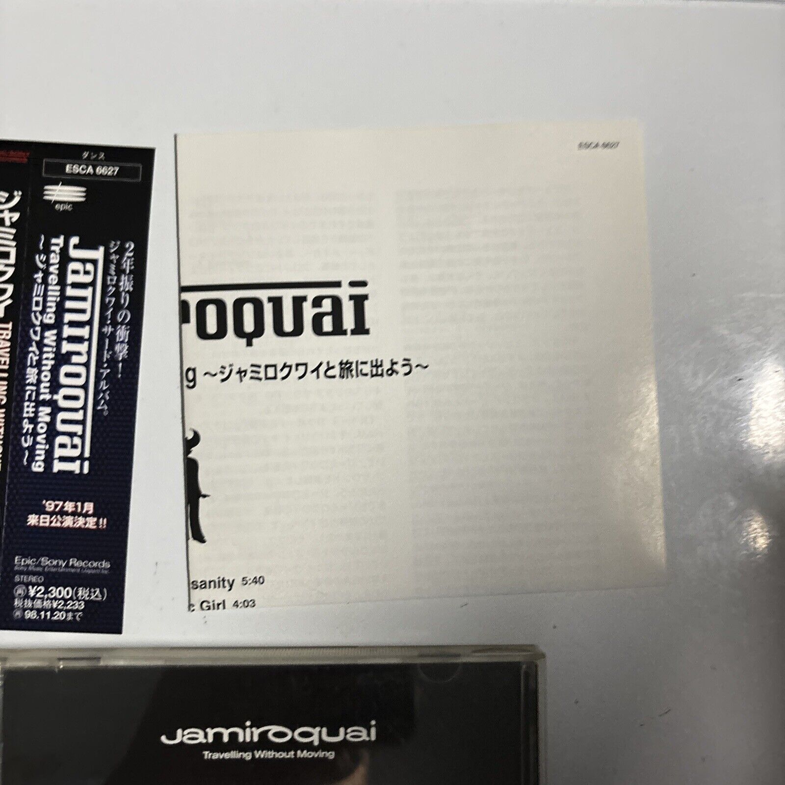 Jamiroquai - Travelling Without Moving (CD, 1996) Japan ESCA-6627
