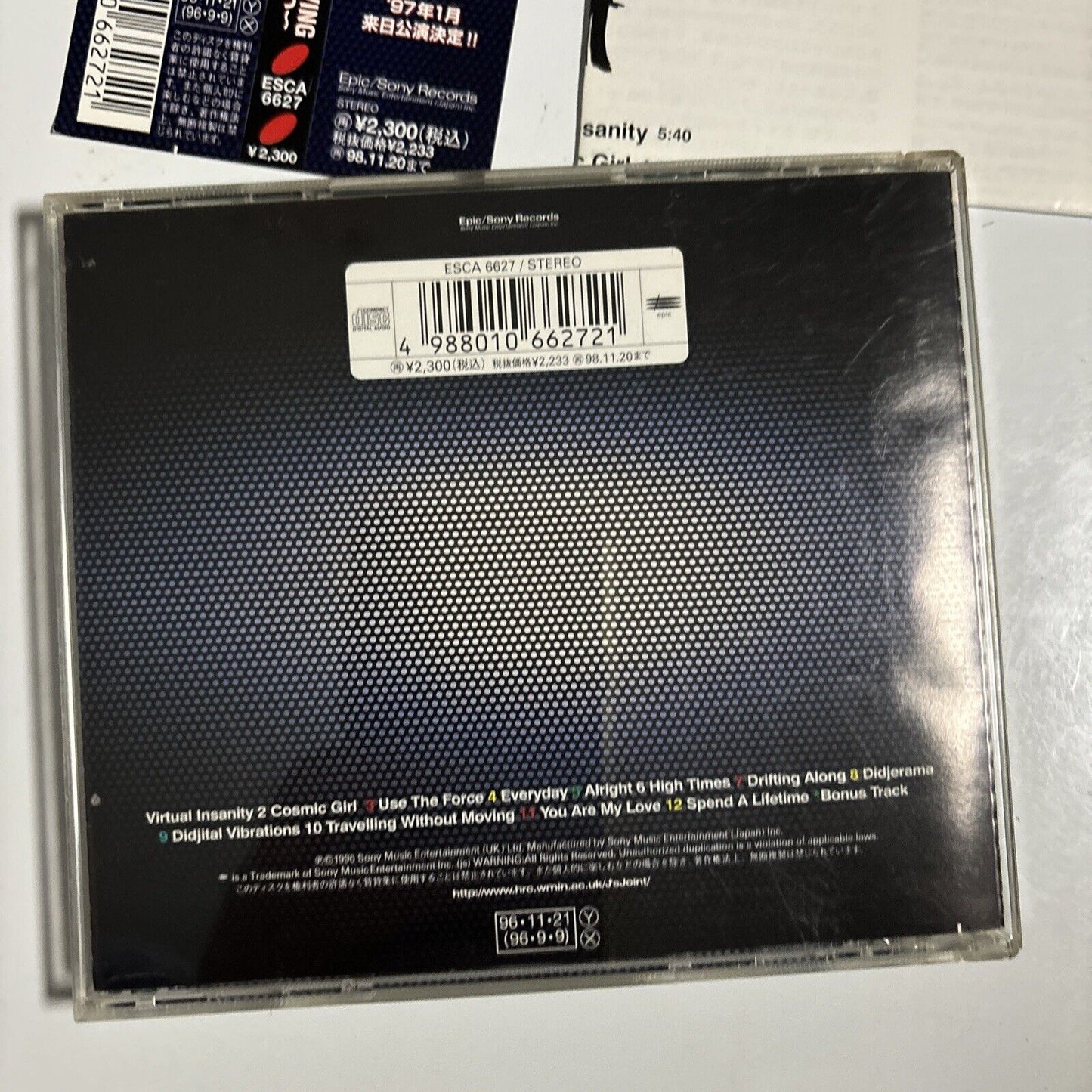 Jamiroquai - Travelling Without Moving (CD, 1996) Japan ESCA-6627 Obi