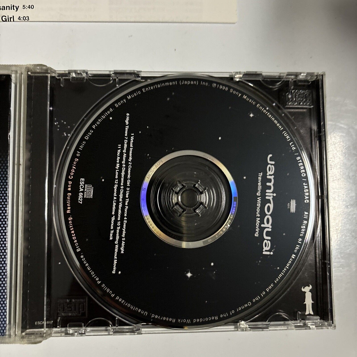 Jamiroquai - Travelling Without Moving (CD, 1996) Japan ESCA-6627 Obi