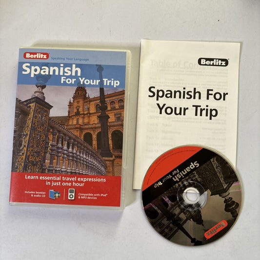 Berlitz Language: Spanish for Your Trip by Berlitz, Berlitz Guides Audio CD
