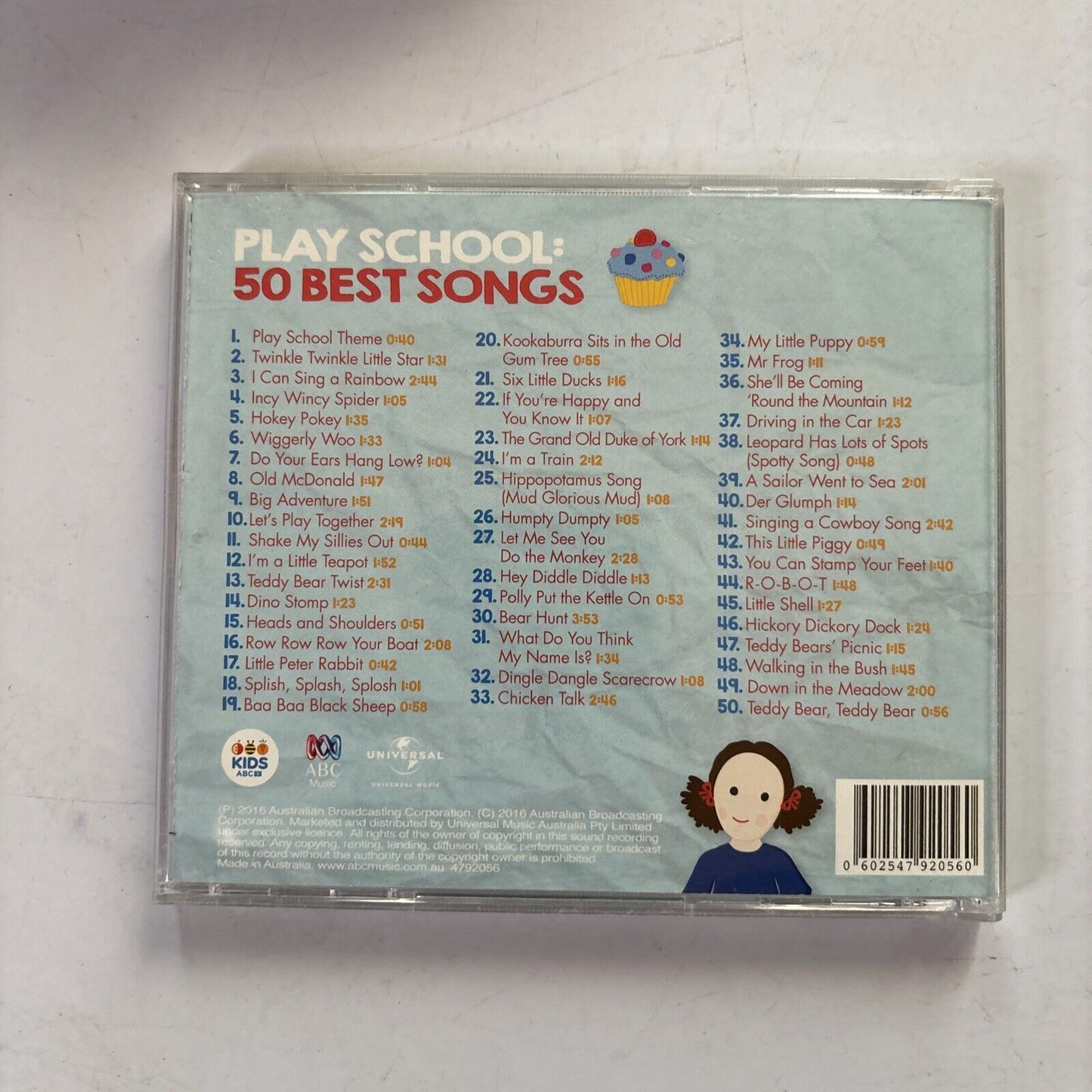 Play School – 50 Best Songs - 50 Years: 1966-2016 by ABC for Kids (CD, 2016)