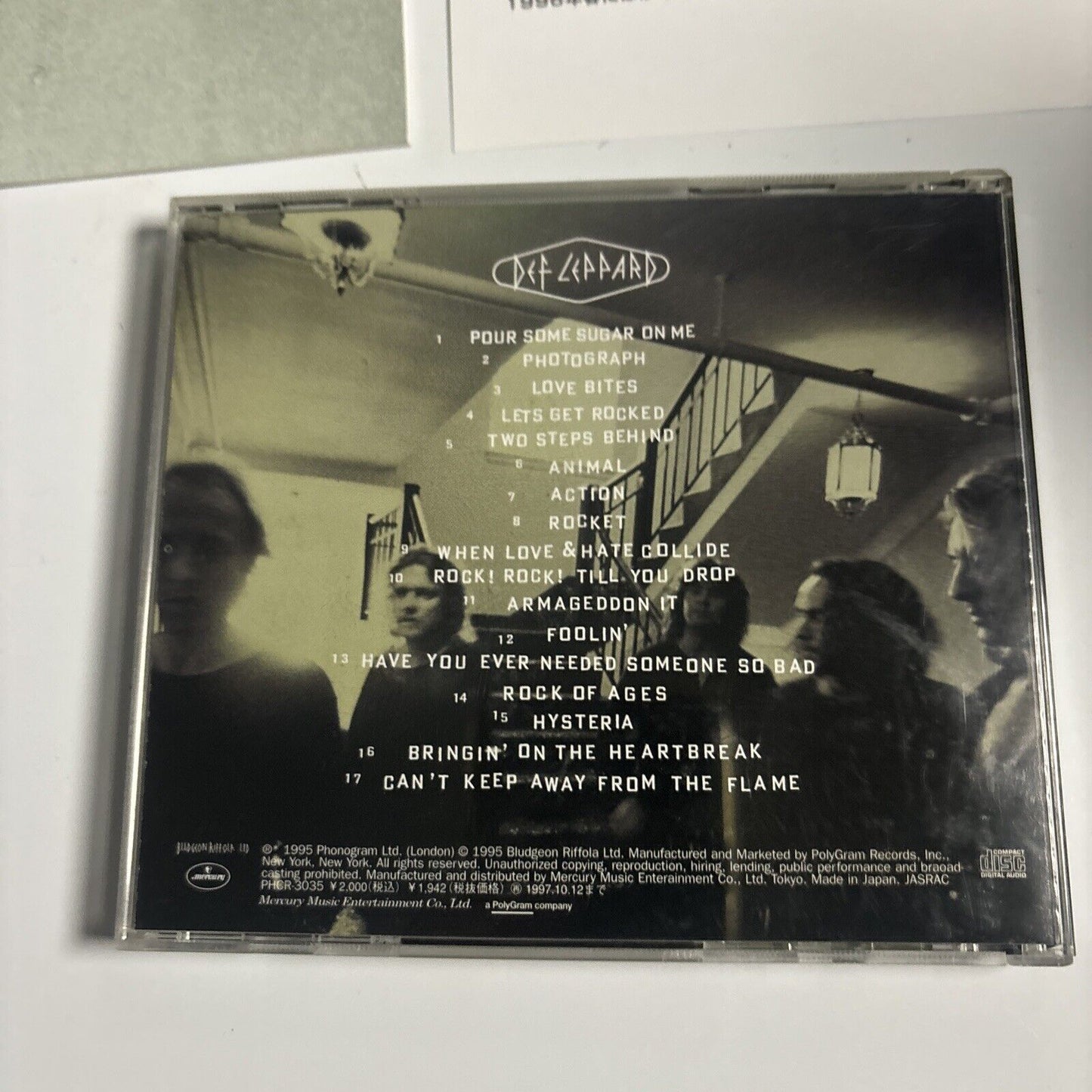 Def Leppard - Vault: Def Leppard Greatest Hits (CD, 1995)  Japan phcr-3035