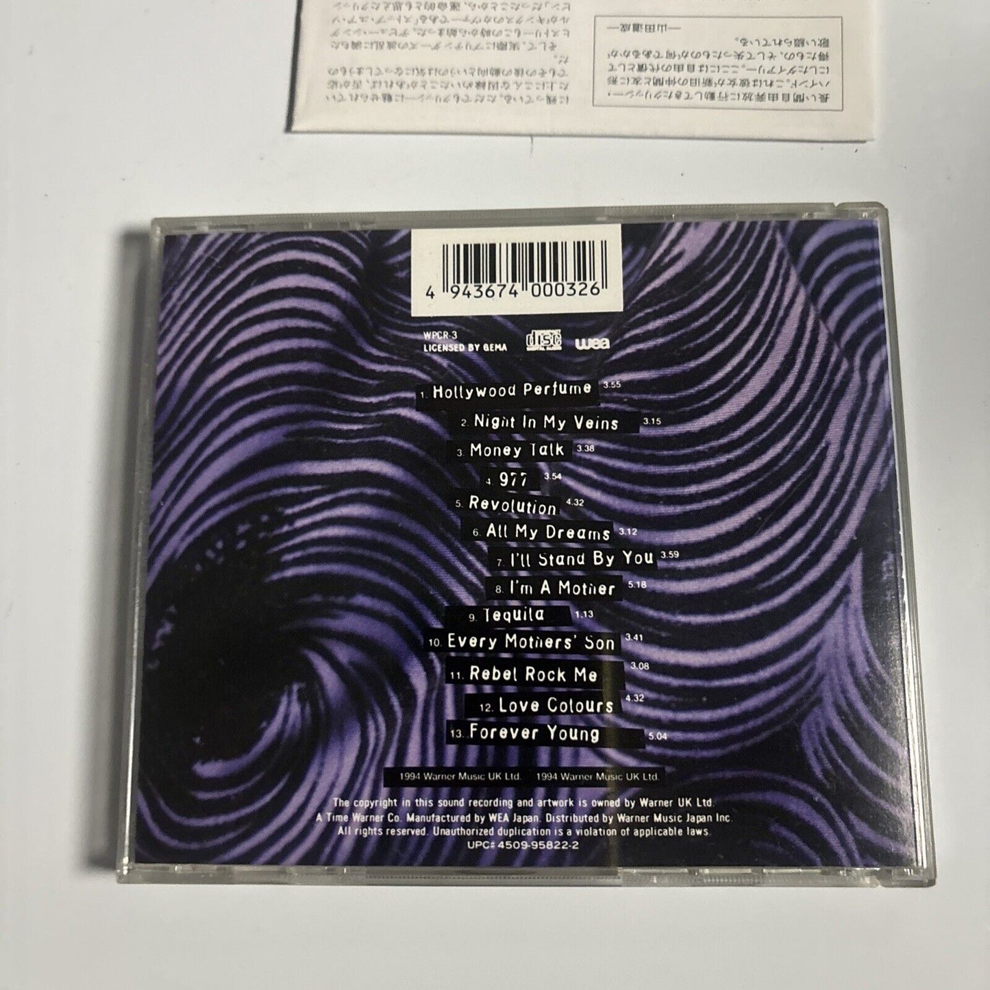 Pretenders - Last Of The Independents (CD, 1994) Japan WPCR-3
