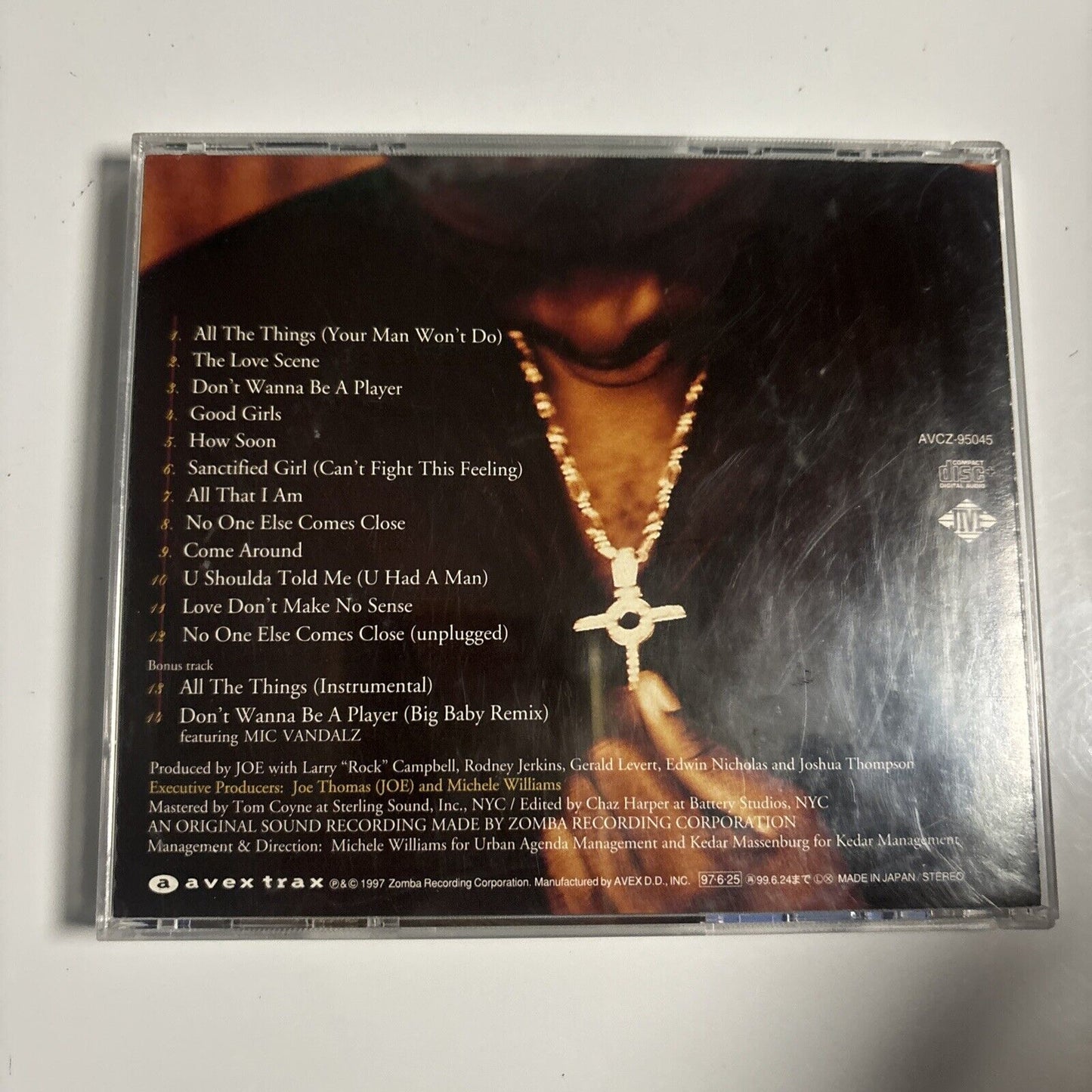 Joe - All That I Am (CD, 1998) Funk / Soul Japan avcz-95045
