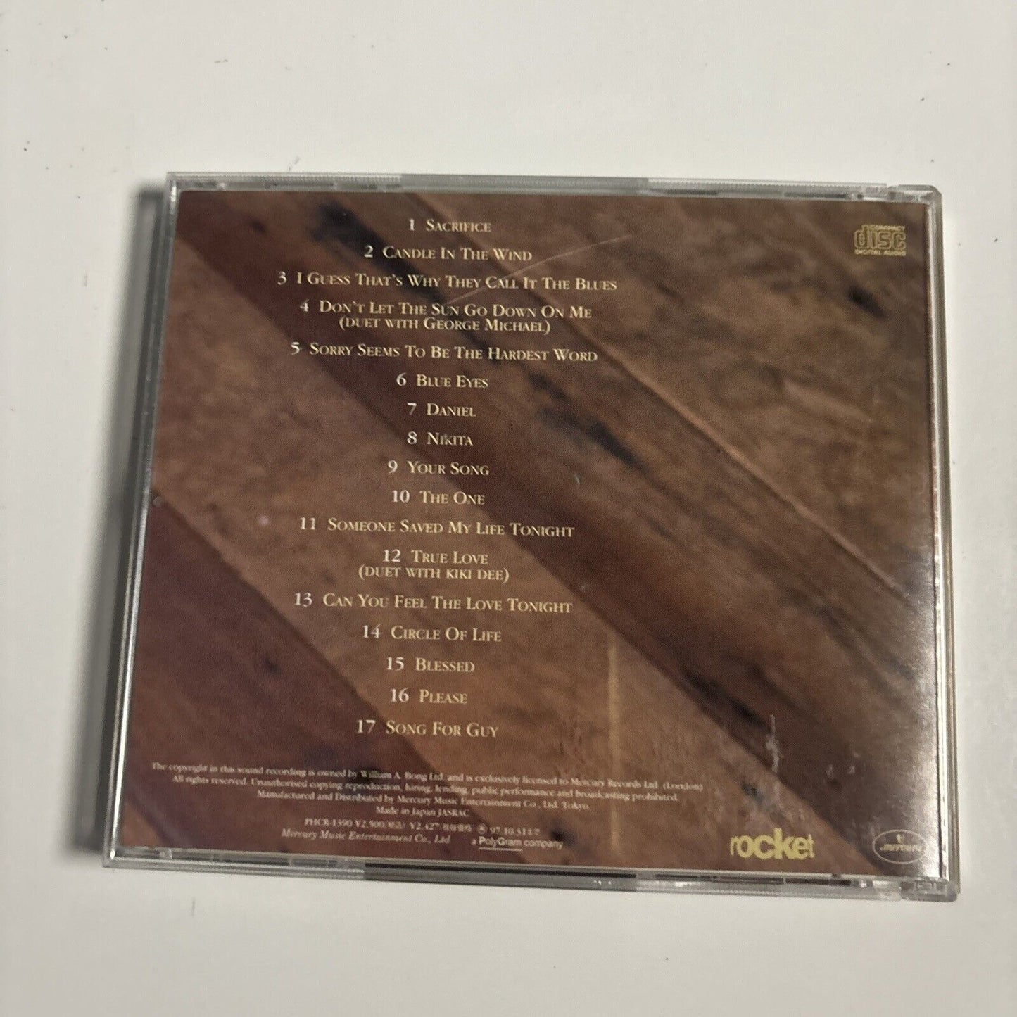 Elton John - Love Songs (CD, 1995) Japan PHCR-1390