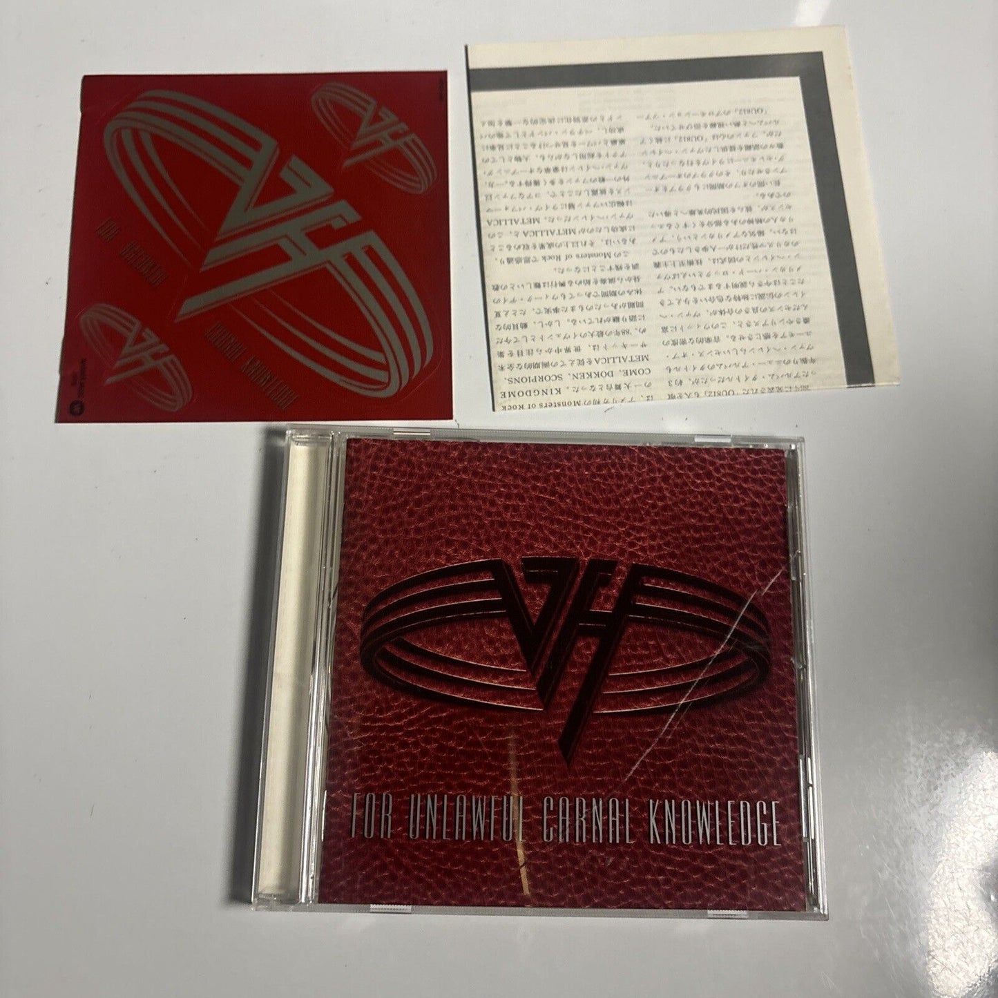 Van Halen - For Unlawful Carnal Knowledge (CD, 1994) Japan wpcp-4401 Sticker