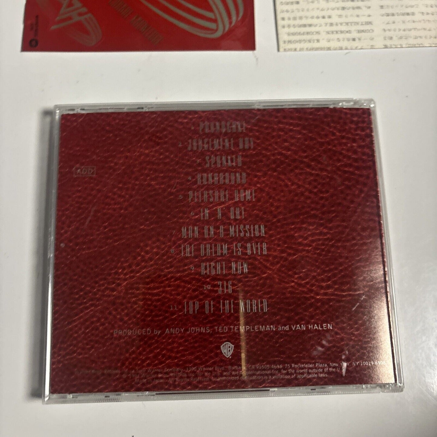 Van Halen - For Unlawful Carnal Knowledge (CD, 1994) Japan wpcp-4401 Sticker