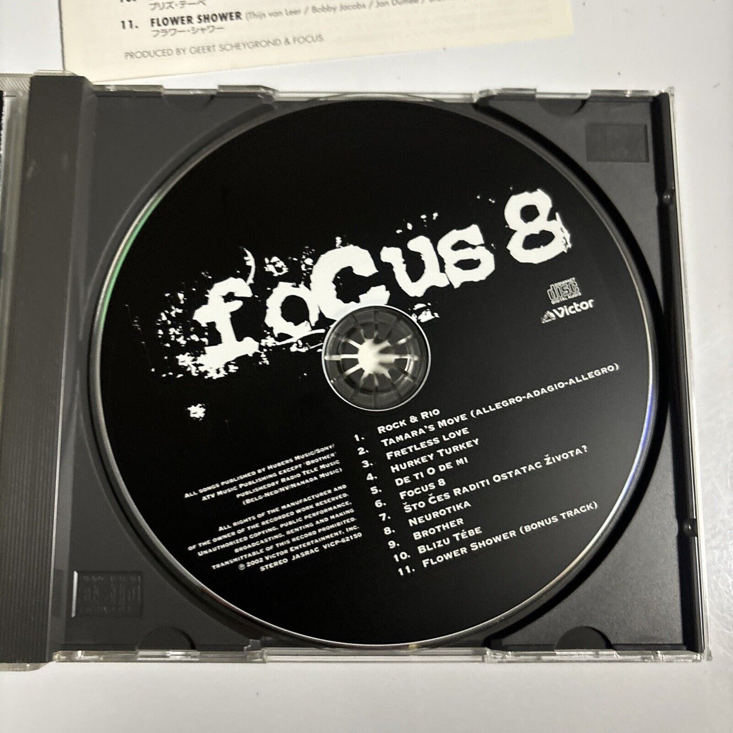 Focus - Focus 8 (CD, 2002) Japan vicp-62150